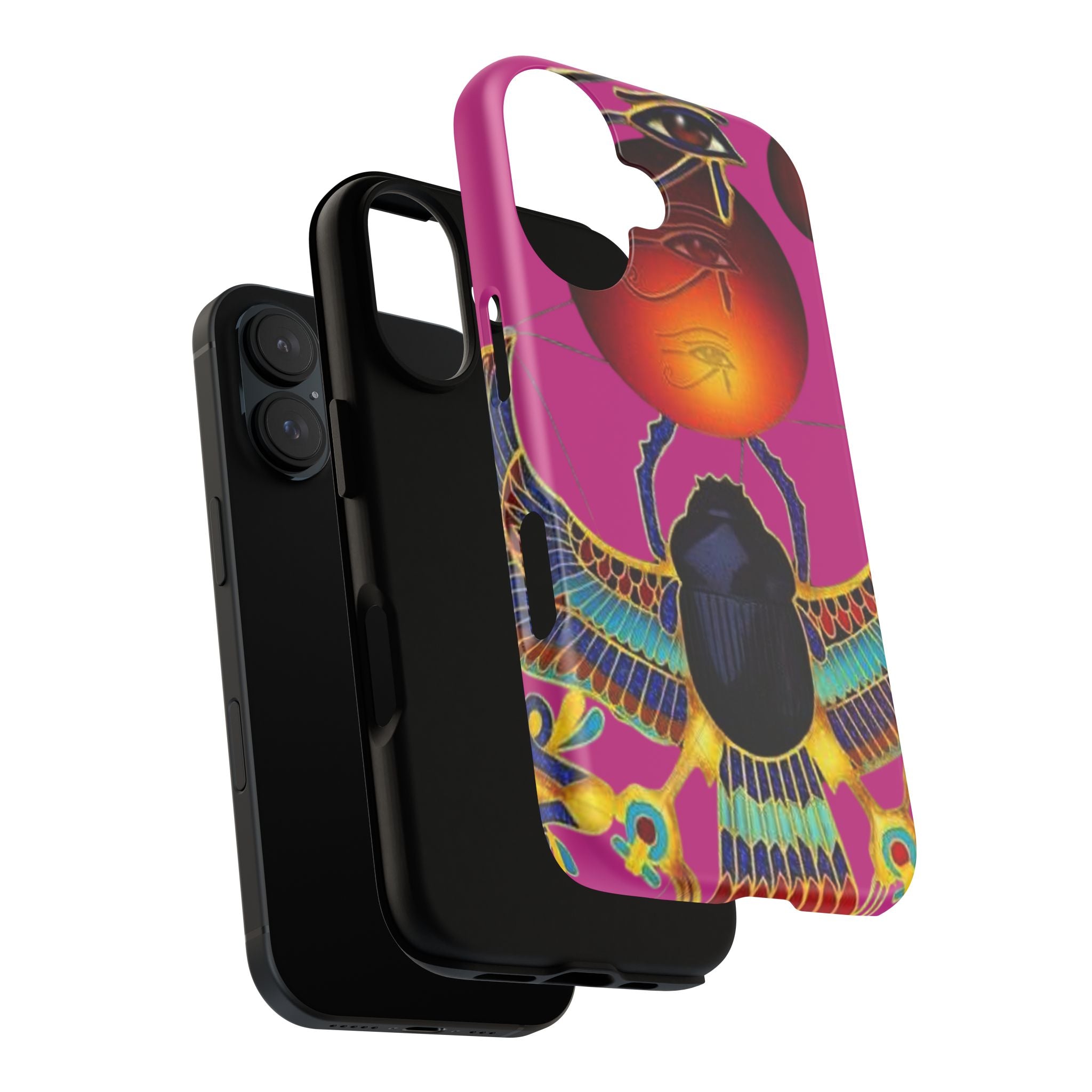Vibrant Phone Case with Egyptian Inspired Design, Durable Phone Cover, Unique Gift for Her, Artful Accessory for Everyday Use