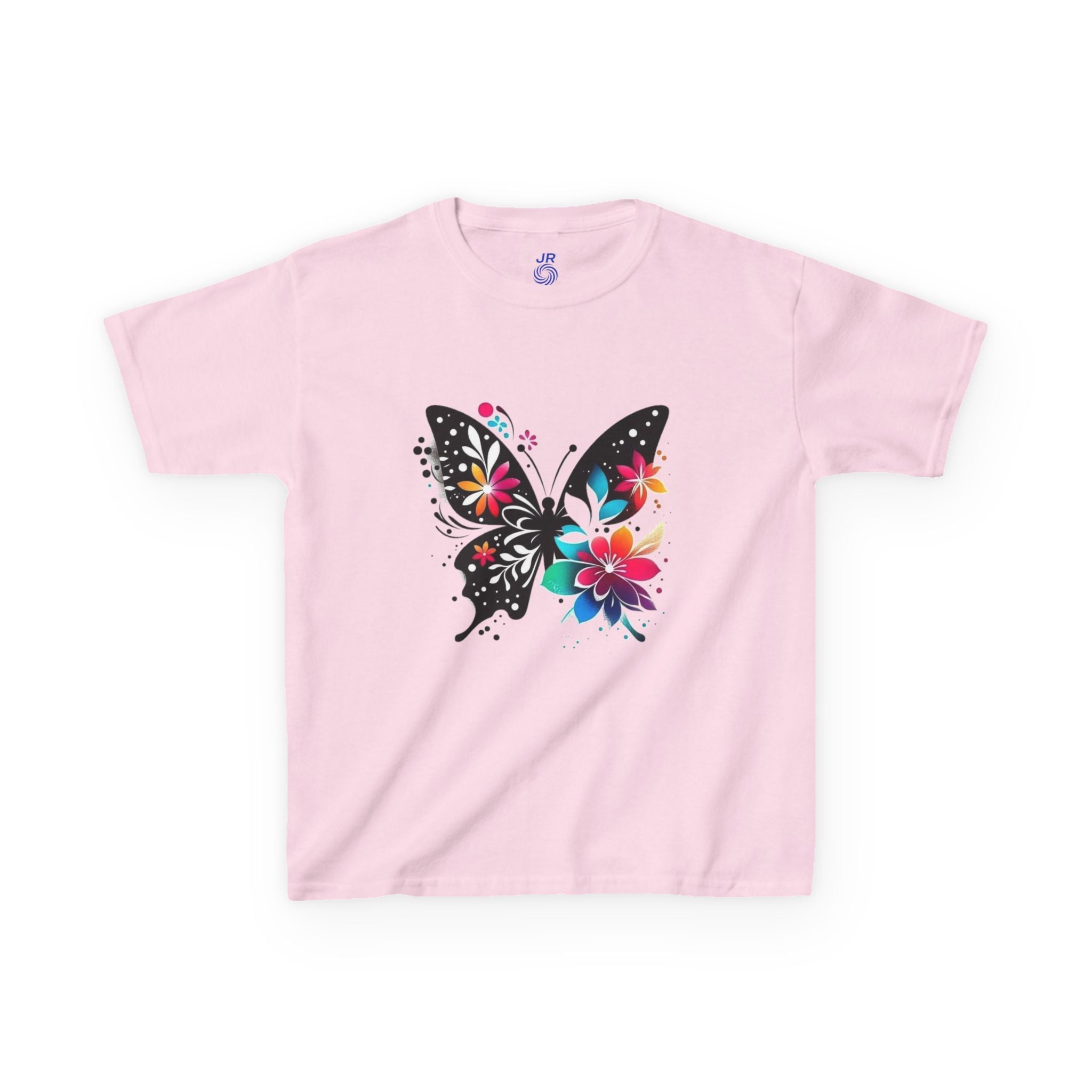 Colorful Butterfly Kids T-Shirt, Fun Summer Tee, Gift for Kids, Cute Butterfly Design, Toddler Summer Apparel, Artful Kids Wear