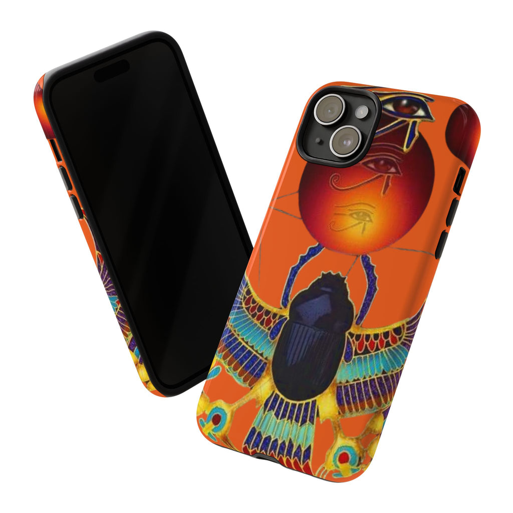 Egyptian-Inspired Phone Case, Tough Phone Cover, Unique Protective Case, Gift for Her, Vibrant Egyptian Art