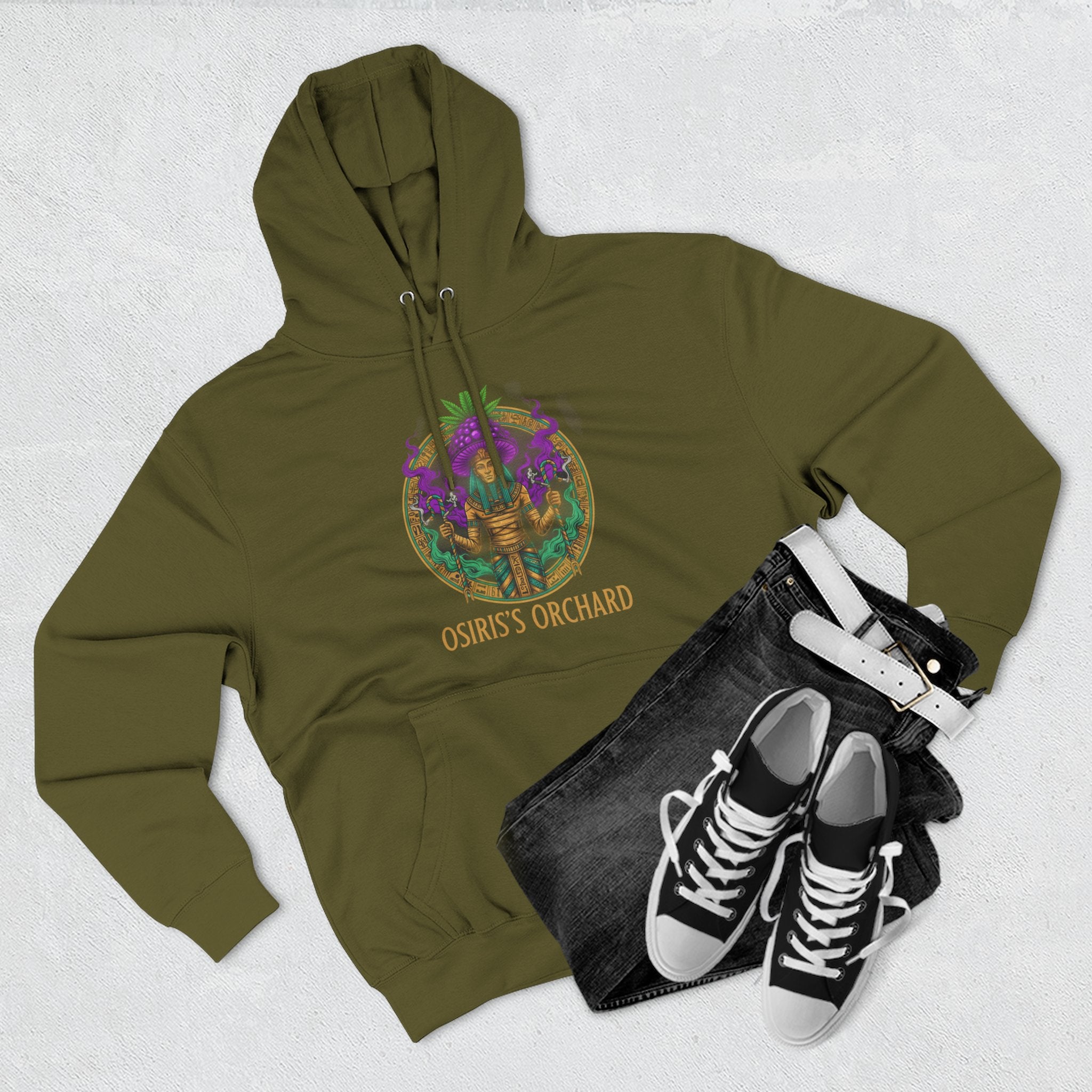 Osiris's Orchard Hoodie – Egyptian Mythology Graphic Pullover