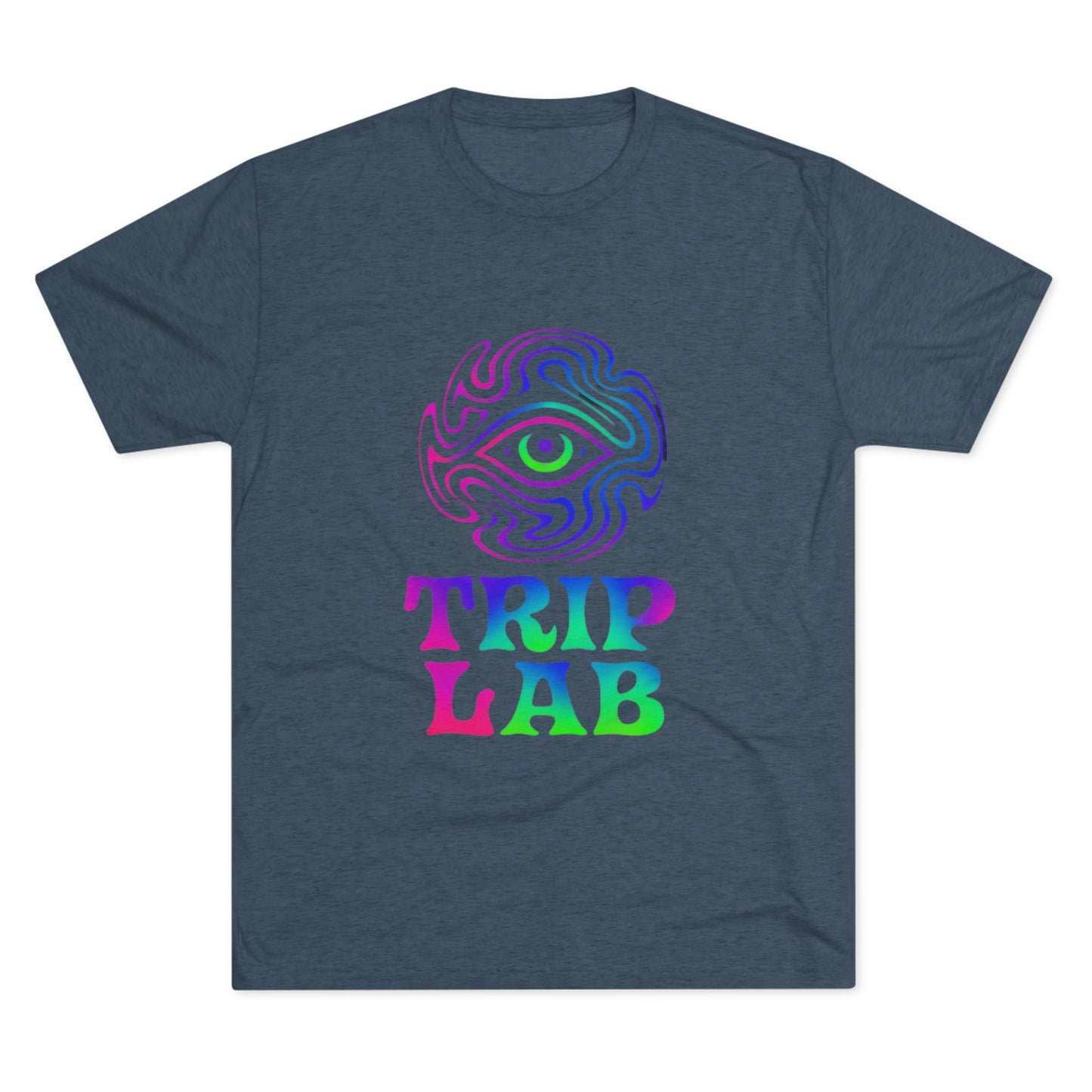 Colorful Psychedelic Tee - Trip Lab Unisex Crew Shirt, Festival Wear, Gift for Him or Her, Summer Wardrobe, Boho Style T-Shirt