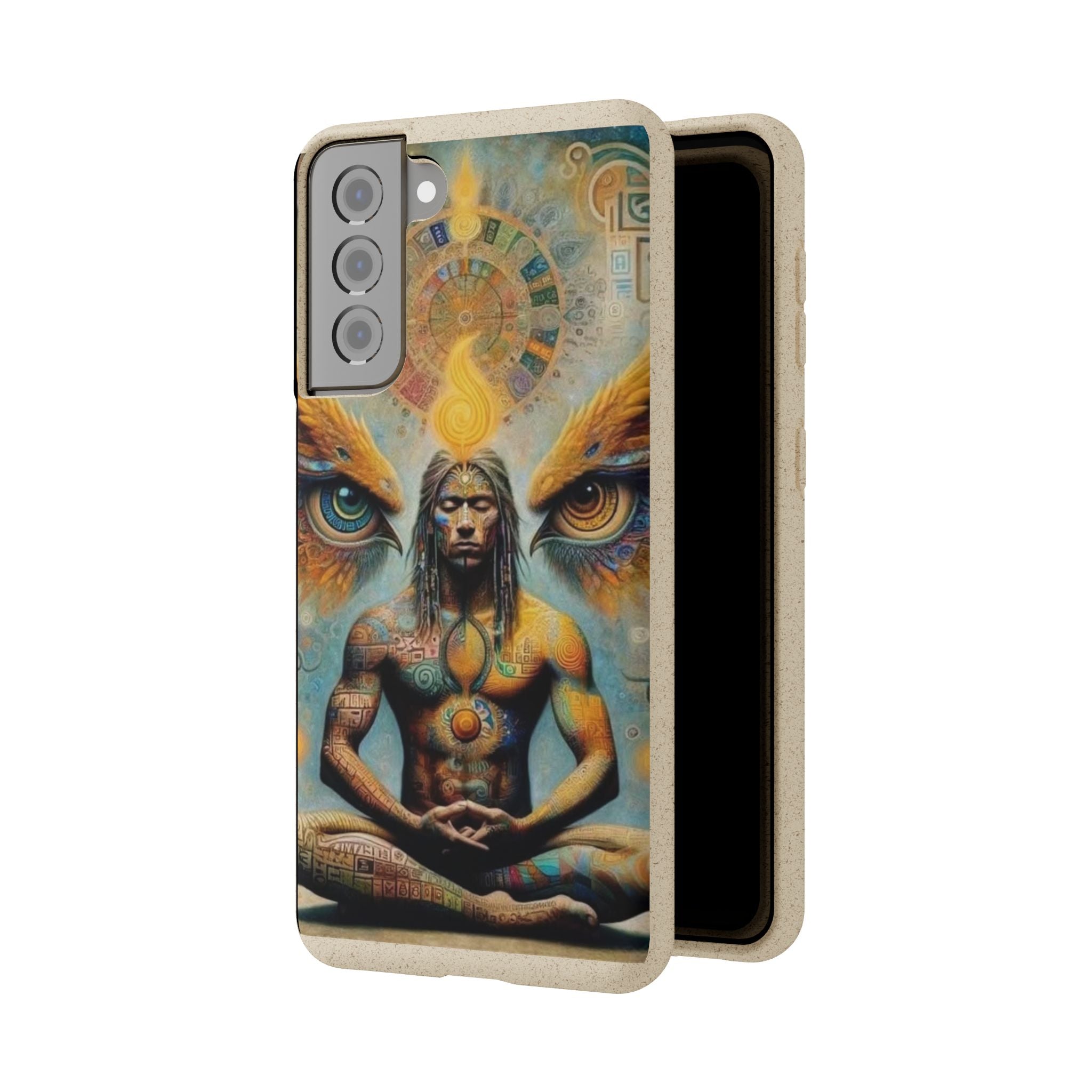 Eco-Friendly Biodegradable Phone Case with Spiritual Design