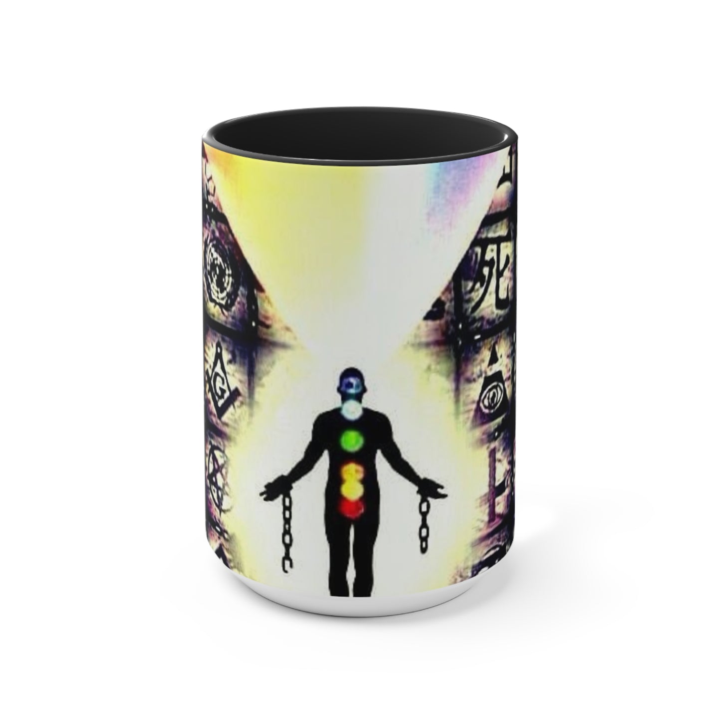 Mystical Accent Mugs - Chakra and Symbol Design for Spiritual Awakening