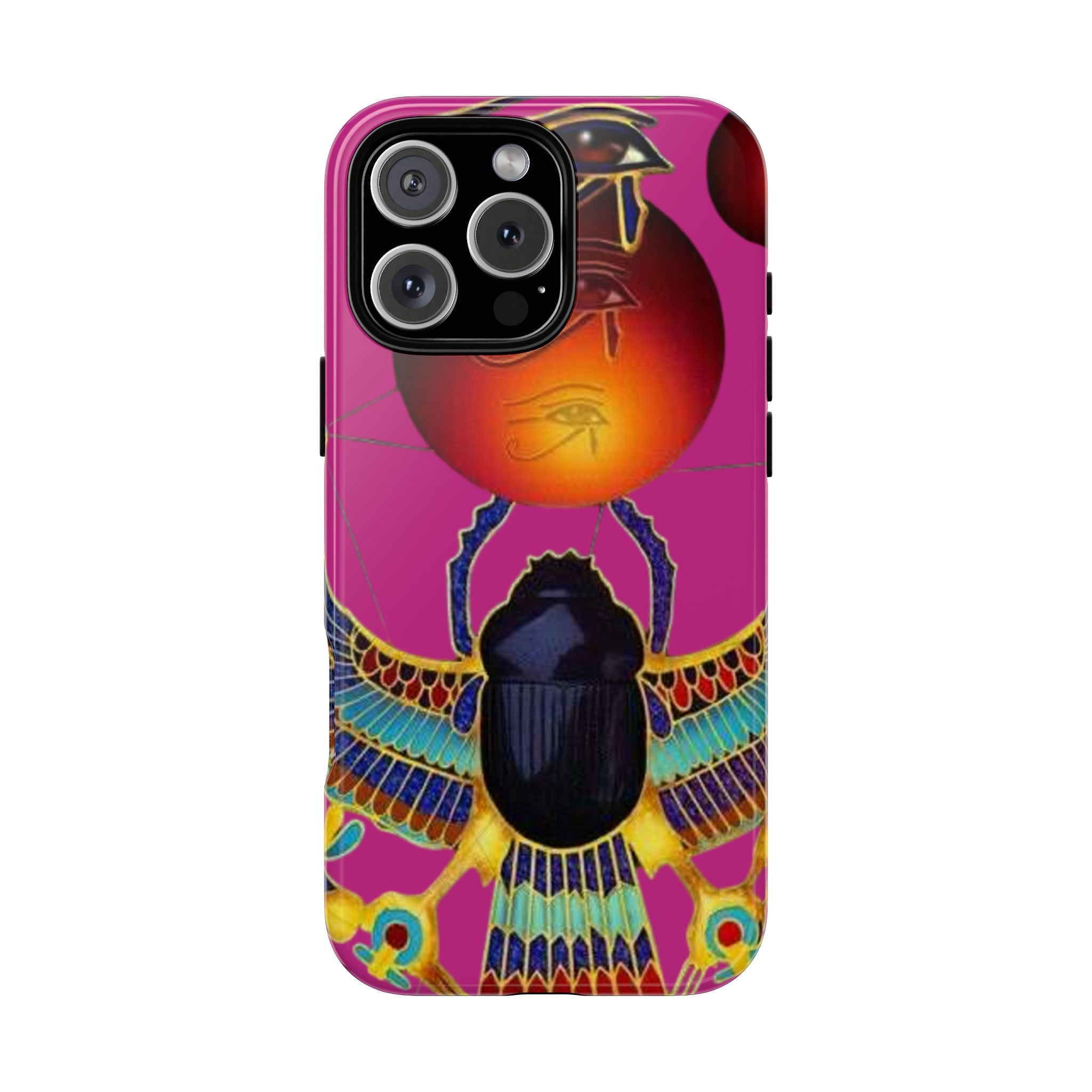 Vibrant Phone Case with Egyptian Inspired Design, Durable Phone Cover, Unique Gift for Her, Artful Accessory for Everyday Use