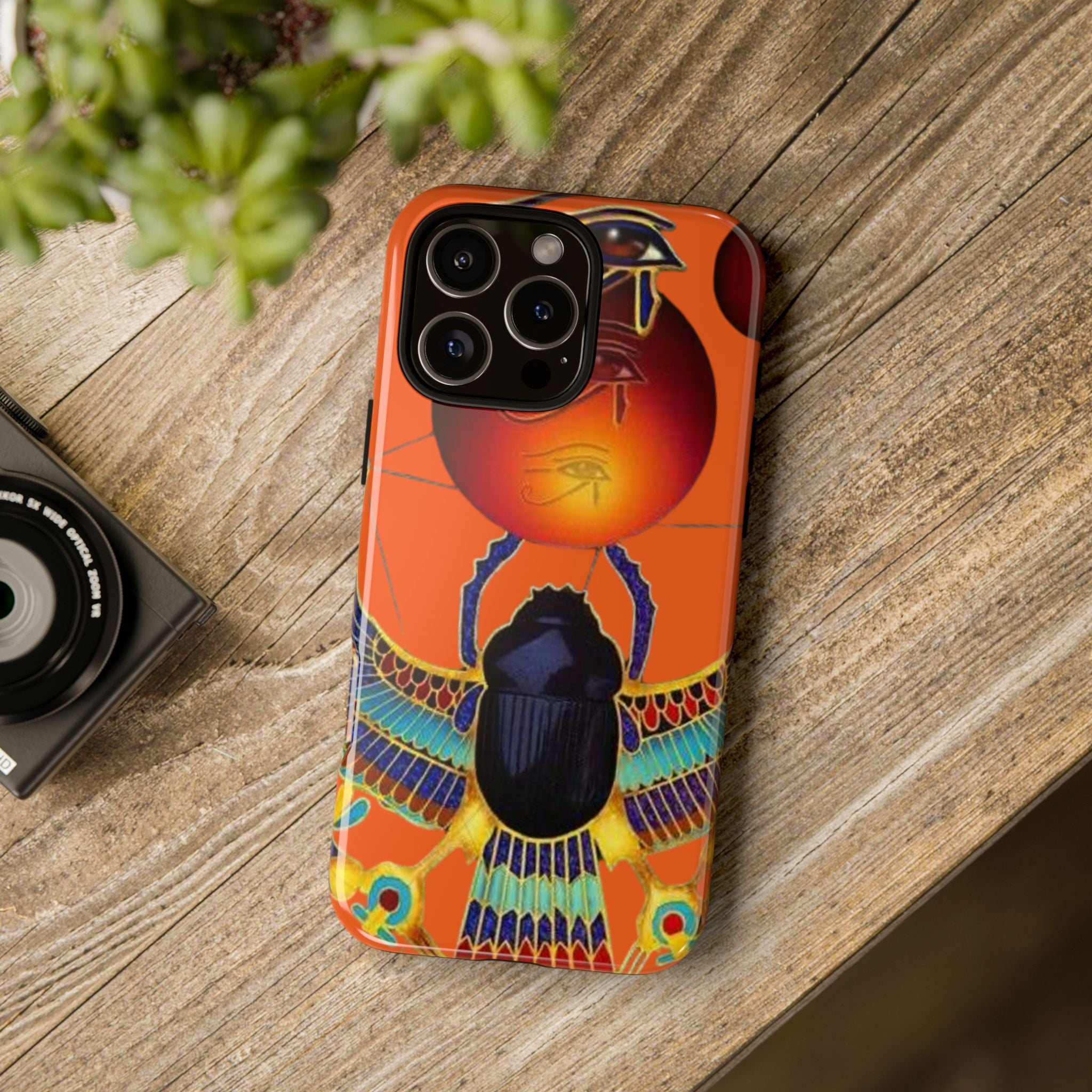 Egyptian-Inspired Phone Case, Tough Phone Cover, Unique Protective Case, Gift for Her, Vibrant Egyptian Art