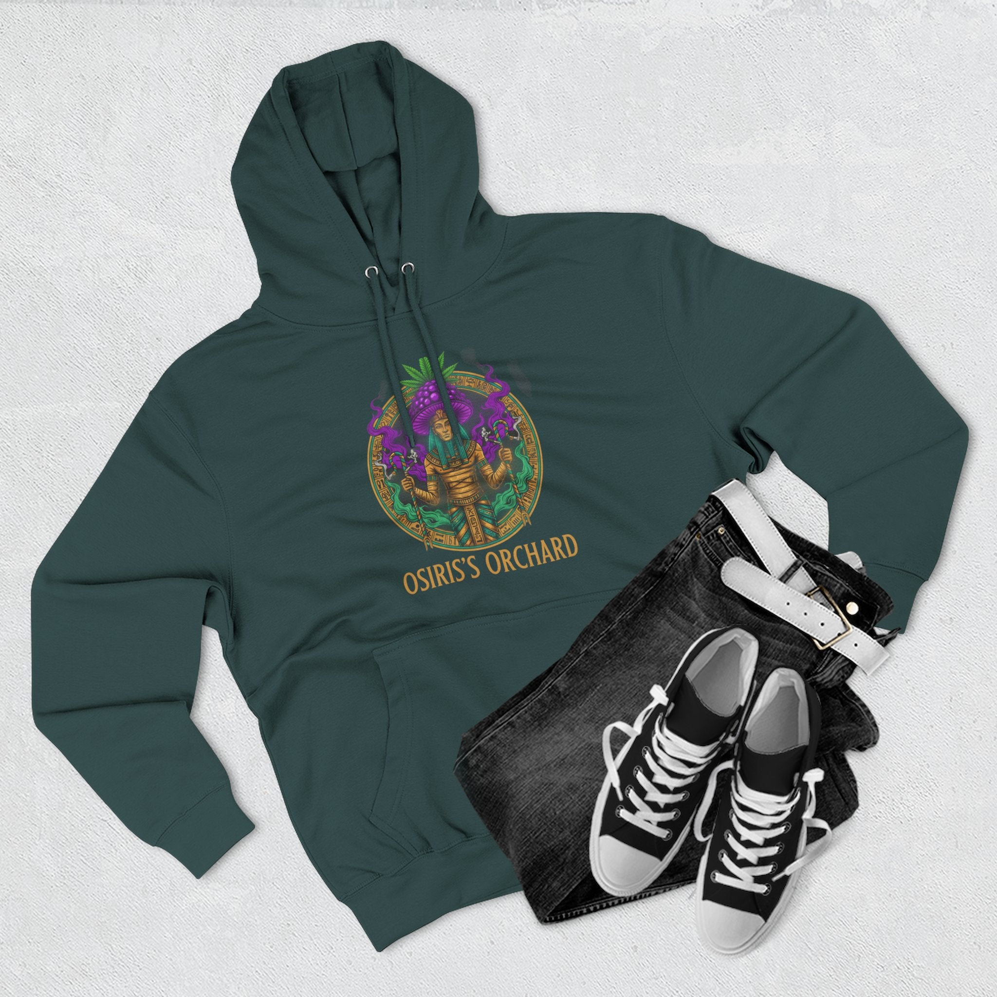 Osiris's Orchard Hoodie – Egyptian Mythology Graphic Pullover