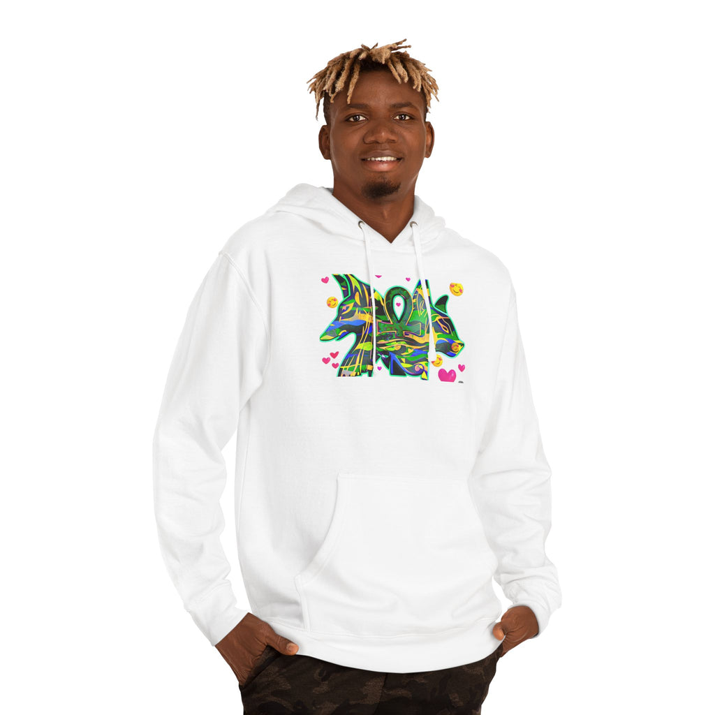 Vibrant Unisex Hooded Sweatshirt with Colorful Abstract Design, Cozy Streetwear, Gift for Art Lovers, Casual Wear, Trendy Style, [...]