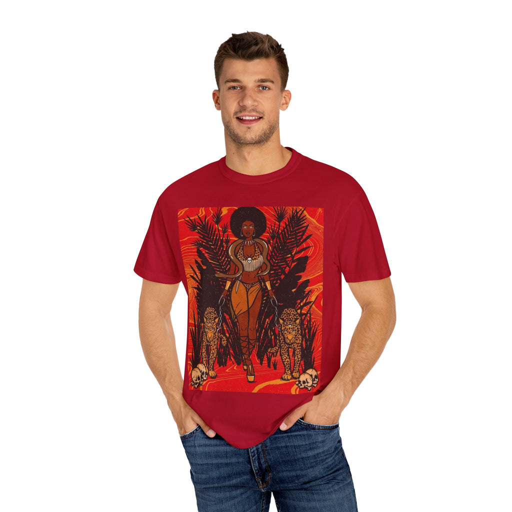 Bold Jungle Goddess Unisex T-Shirt | Vibrant Graphic Tee