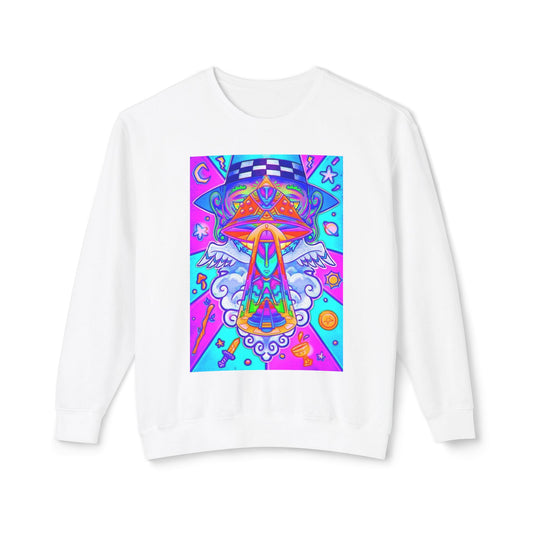 Psychedelic Art Crewneck Sweatshirt, Colorful Art Pullover, Unique Graphic Sweatshirt, Perfect Gift for Artists, Cozy Casual Wear