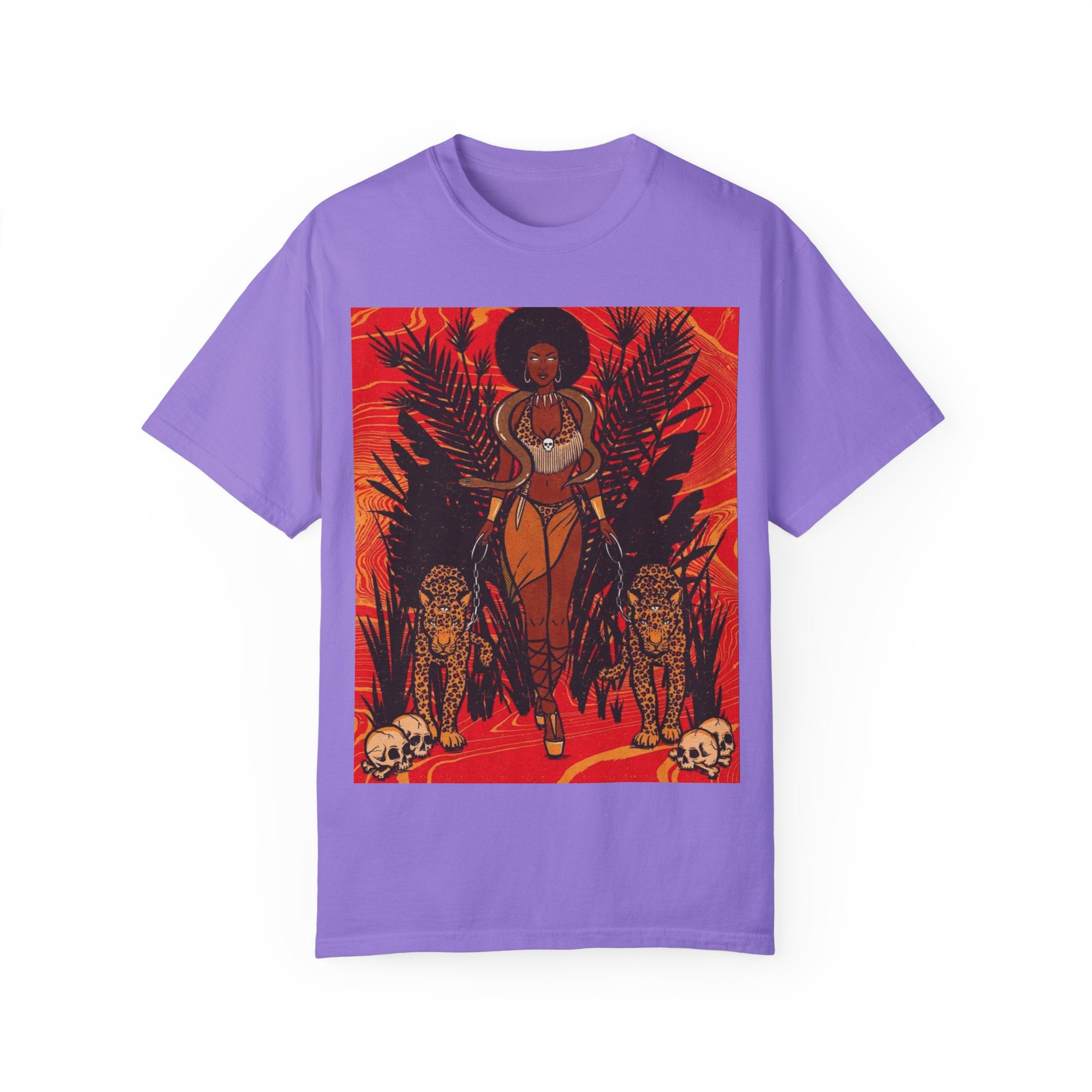 Bold Jungle Goddess Unisex T-Shirt | Vibrant Graphic Tee