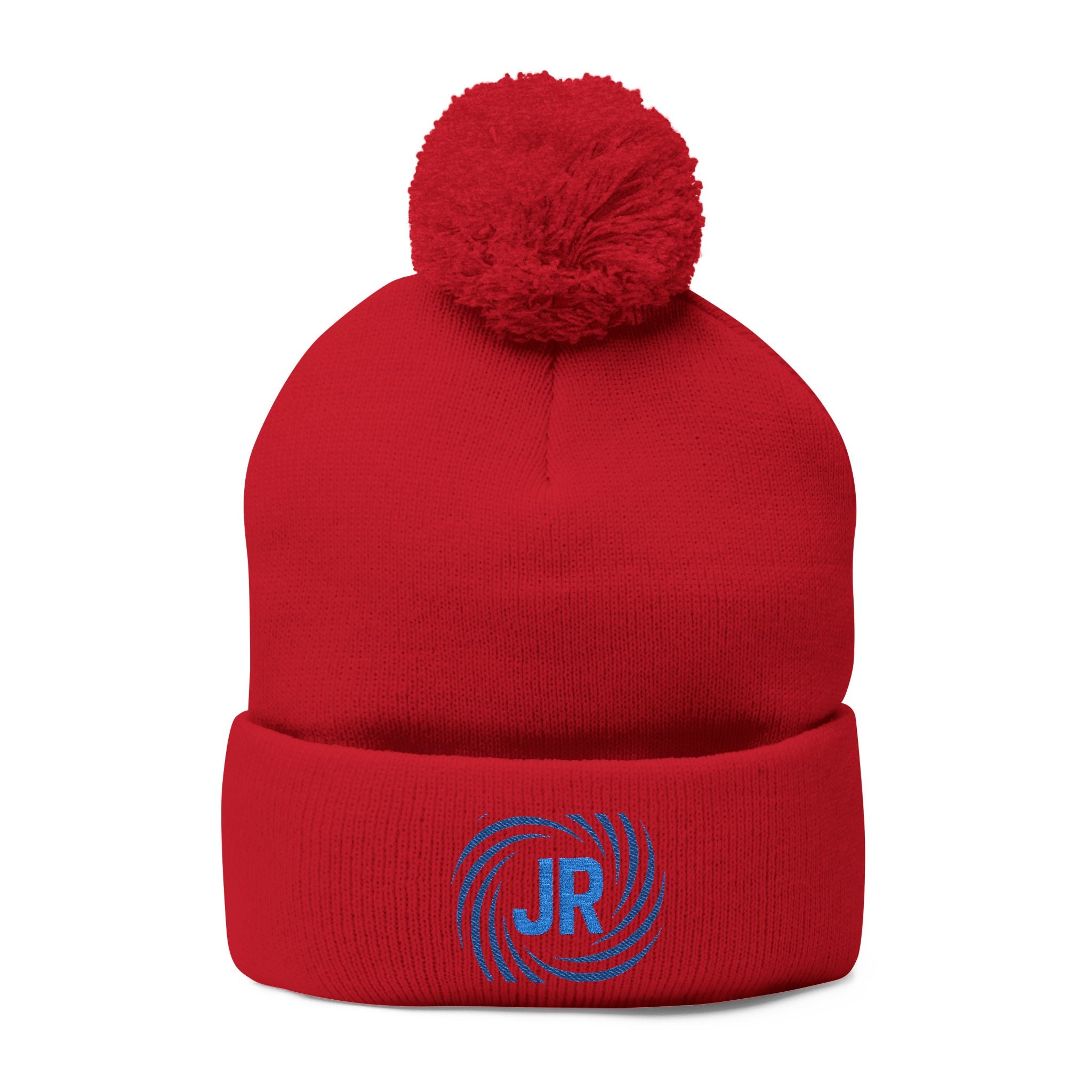 Pom-Pom Knit Cap (Embroidery)
