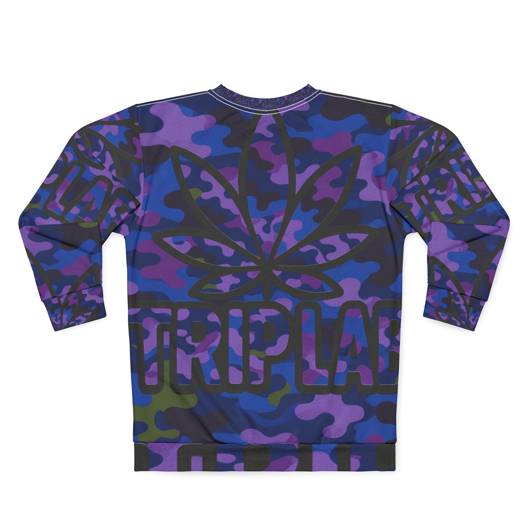 Camo Weed Unisex Sweatshirt with Leaf Design