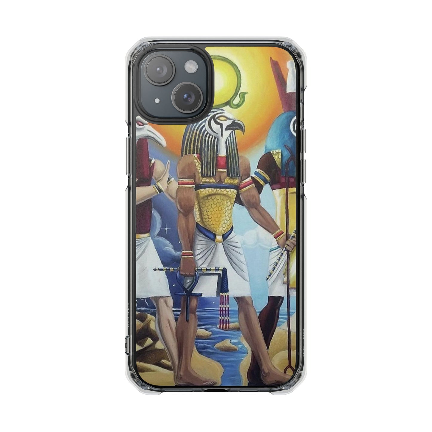 Egyptian Art Phone Case - Magnetic Clear Impact Case for Stylish Protection