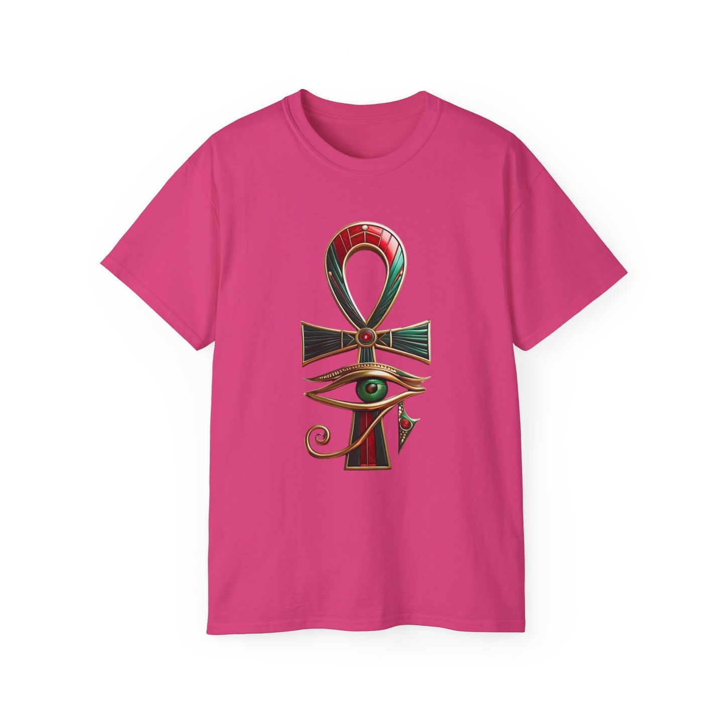 Vintage Egyptian Symbol Tee, Casual Unisex Shirt, Gifts for Historians, Unique Statement Tee, Festival Wear