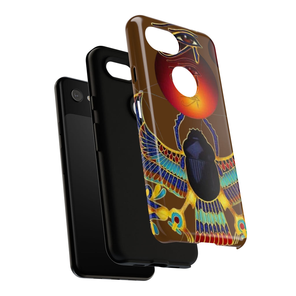 Egyptian Scarab Phone Case | Tough Cases for Unique Style, Protective Cases, Artistic Phone Covers, Gifts for Art Lovers