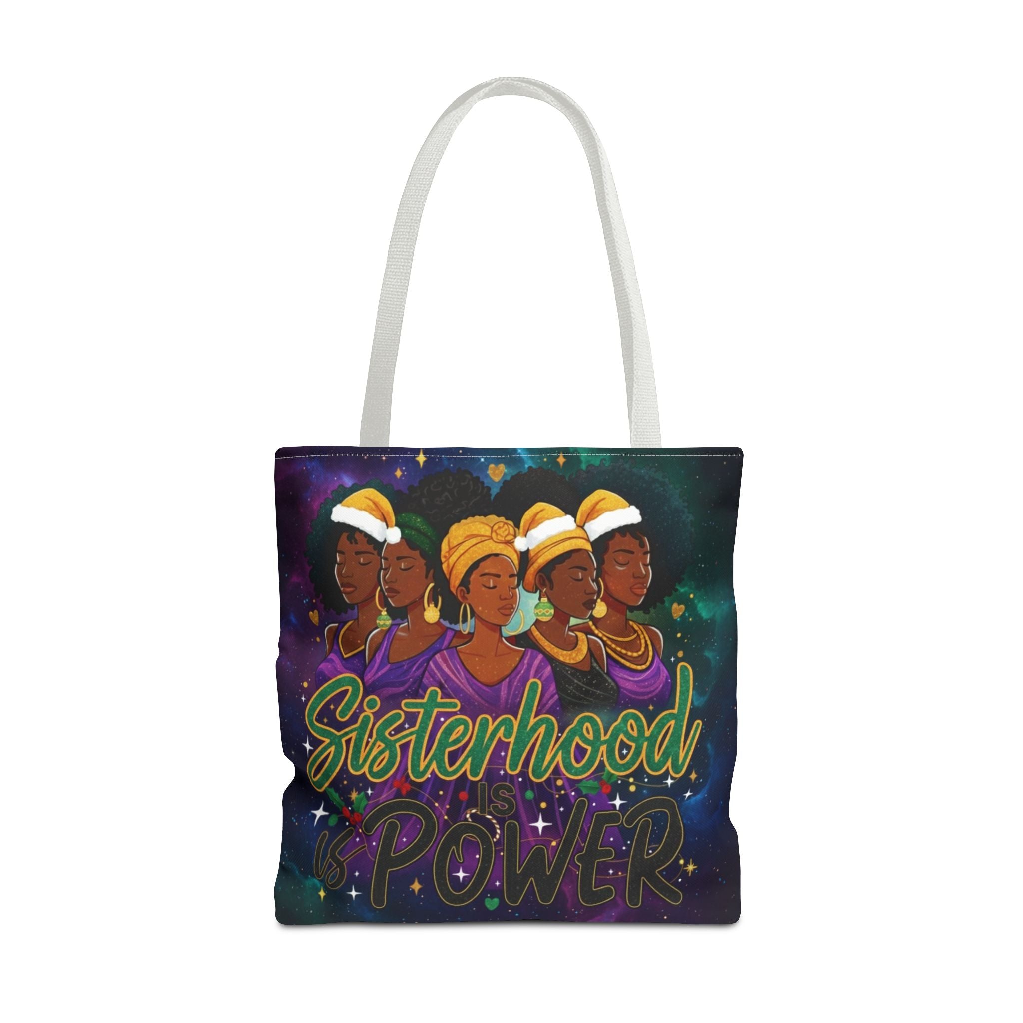 Sisterhood Power Tote Bag – Afrocentric Women Unity Canvas Tote
