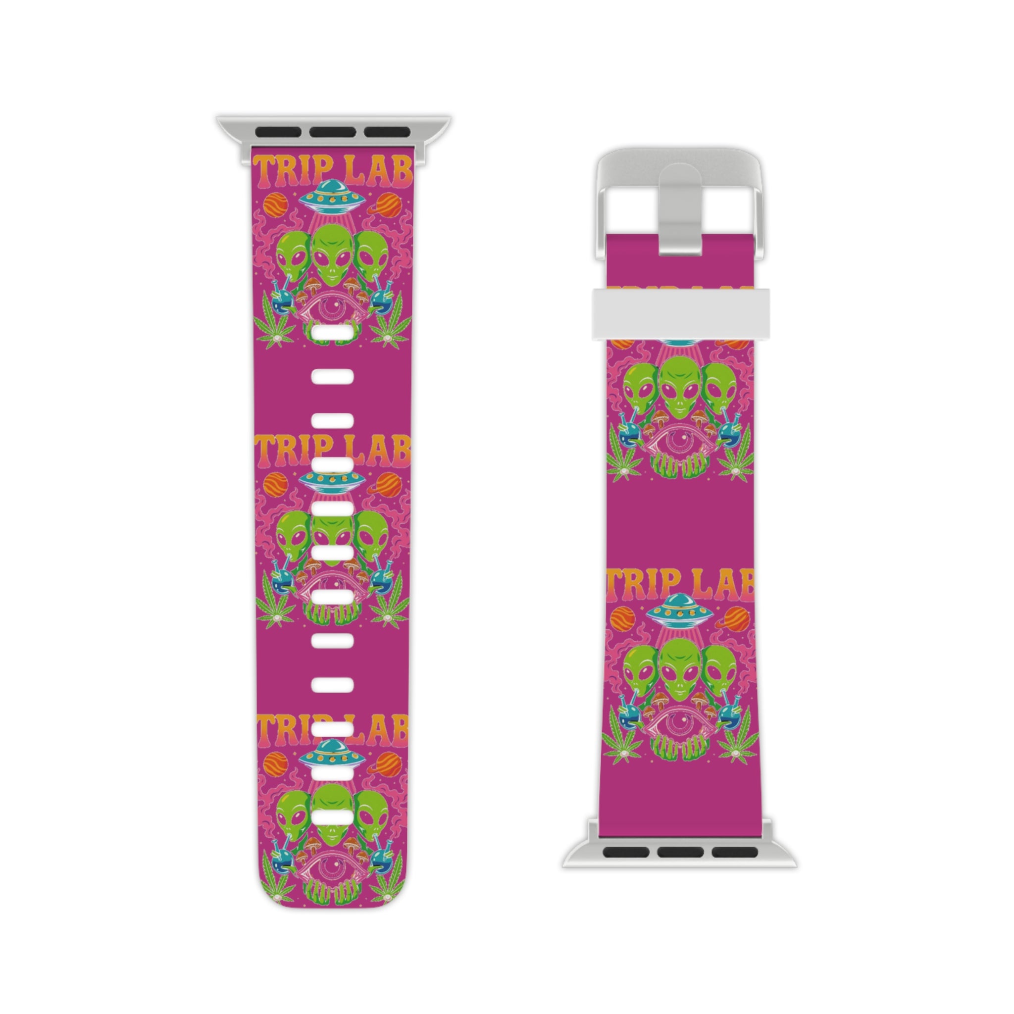 Vibrant Witchy Apple Watch Band - Trip Lab Design, Unique Watch Strap, Colorful Accessory, Festival Gear, Trendy Techwear