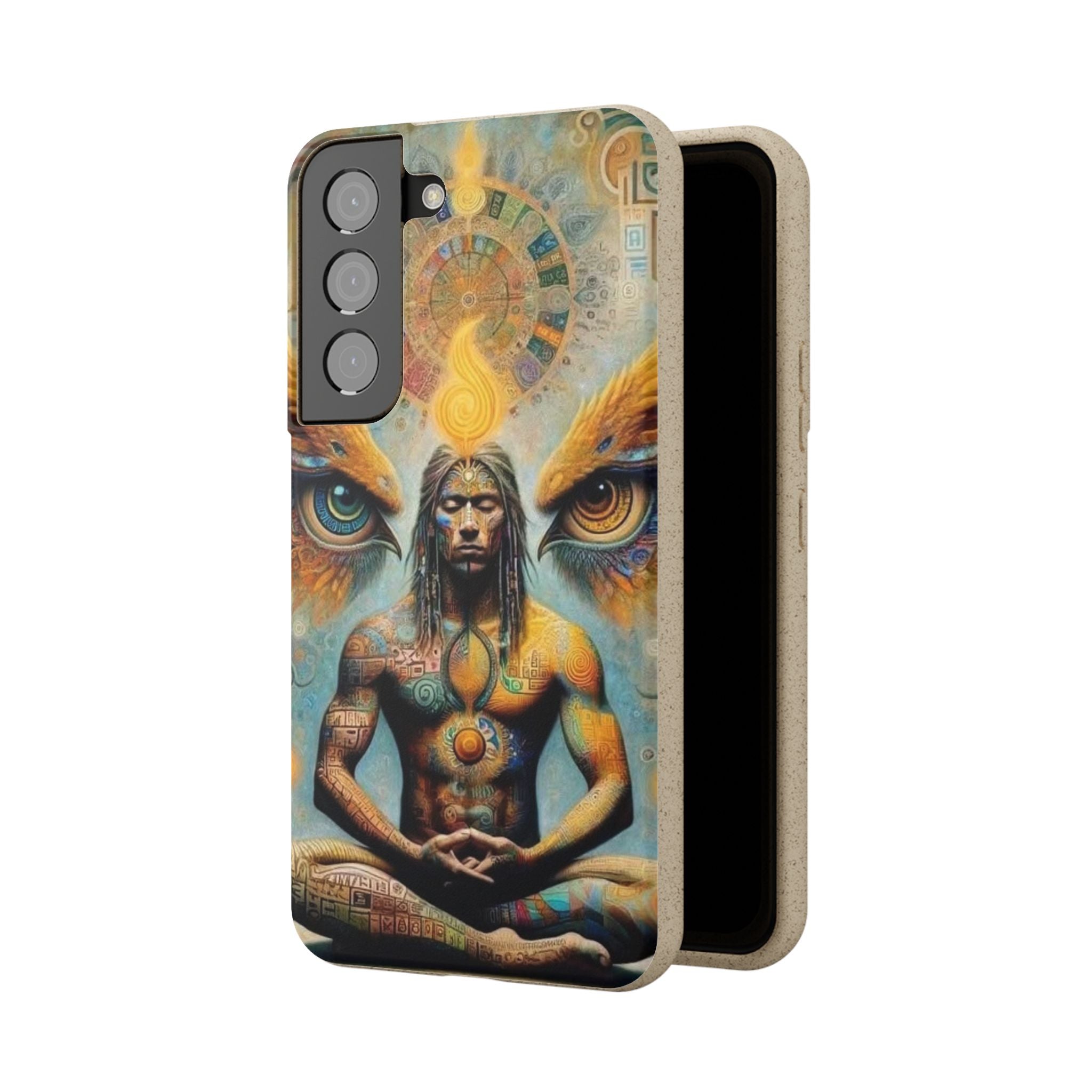 Eco-Friendly Biodegradable Phone Case with Spiritual Design