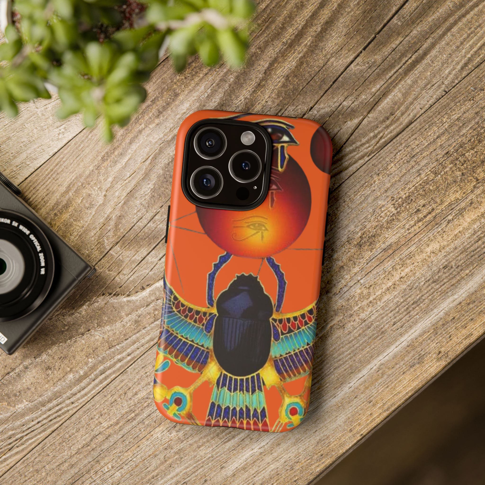 Egyptian-Inspired Phone Case, Tough Phone Cover, Unique Protective Case, Gift for Her, Vibrant Egyptian Art