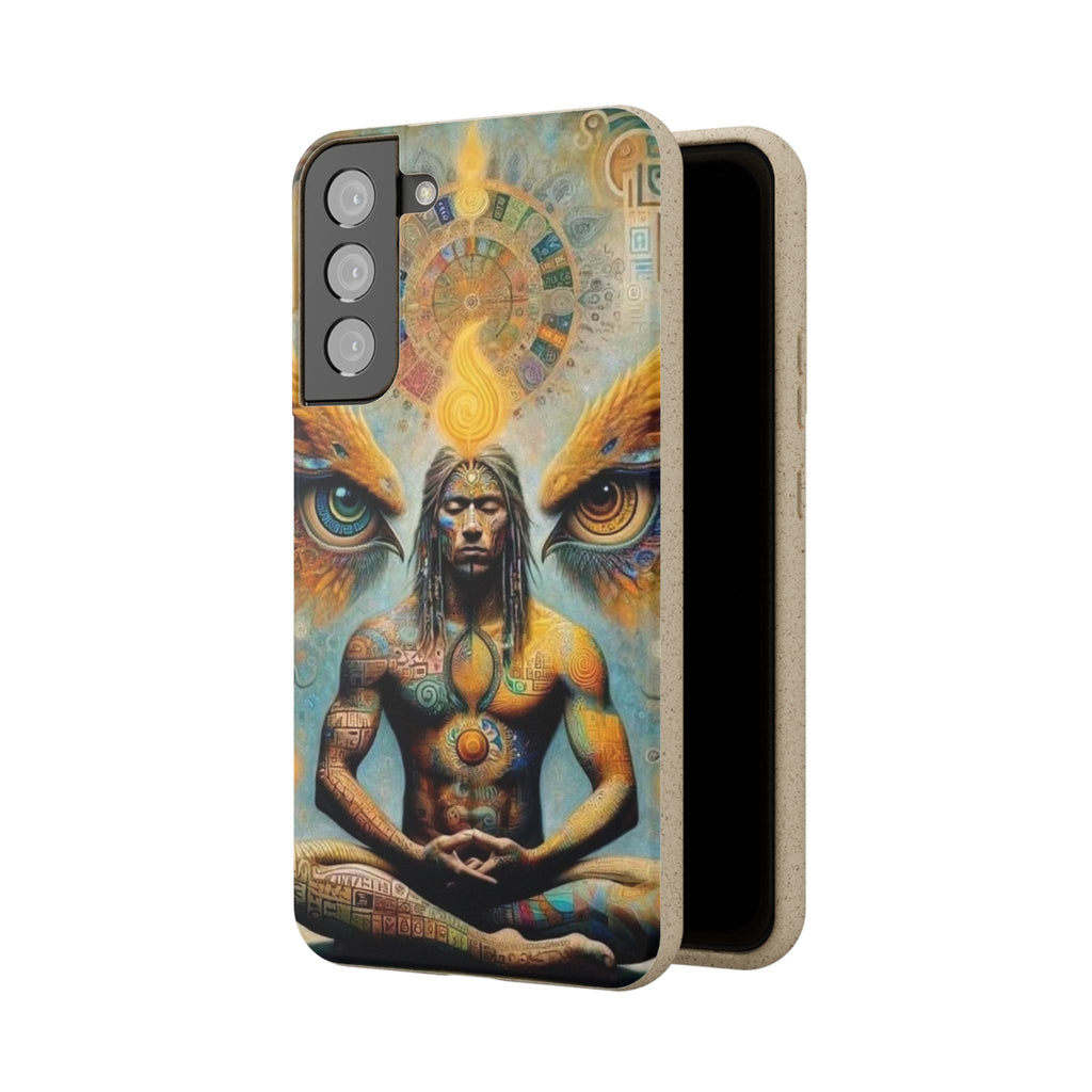 Eco-Friendly Biodegradable Phone Case with Spiritual Design
