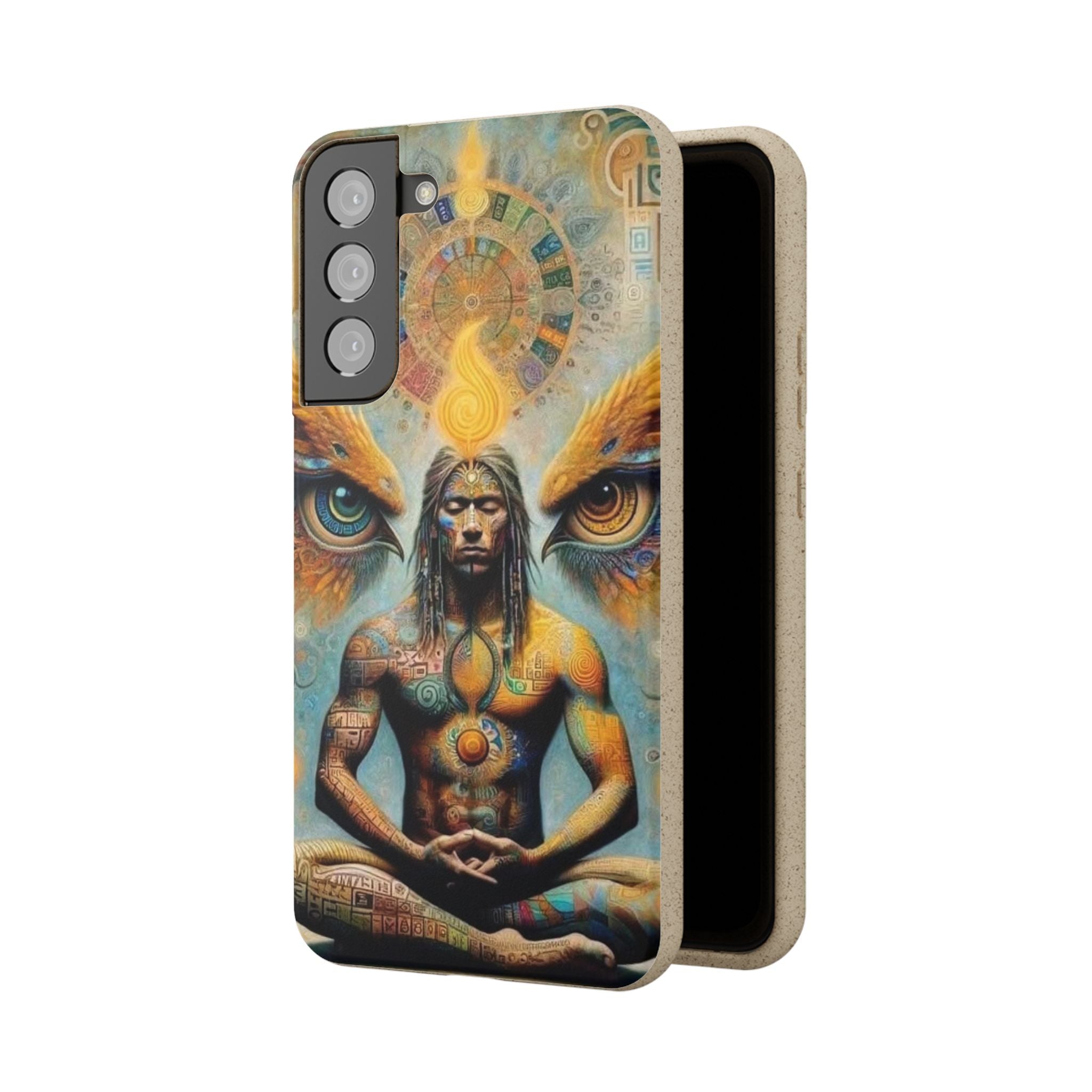 Eco-Friendly Biodegradable Phone Case with Spiritual Design