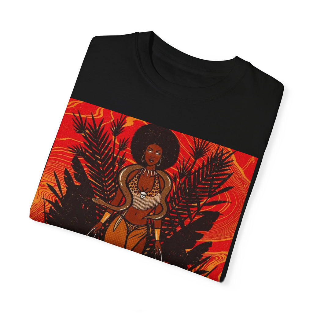 Bold Jungle Goddess Unisex T-Shirt | Vibrant Graphic Tee