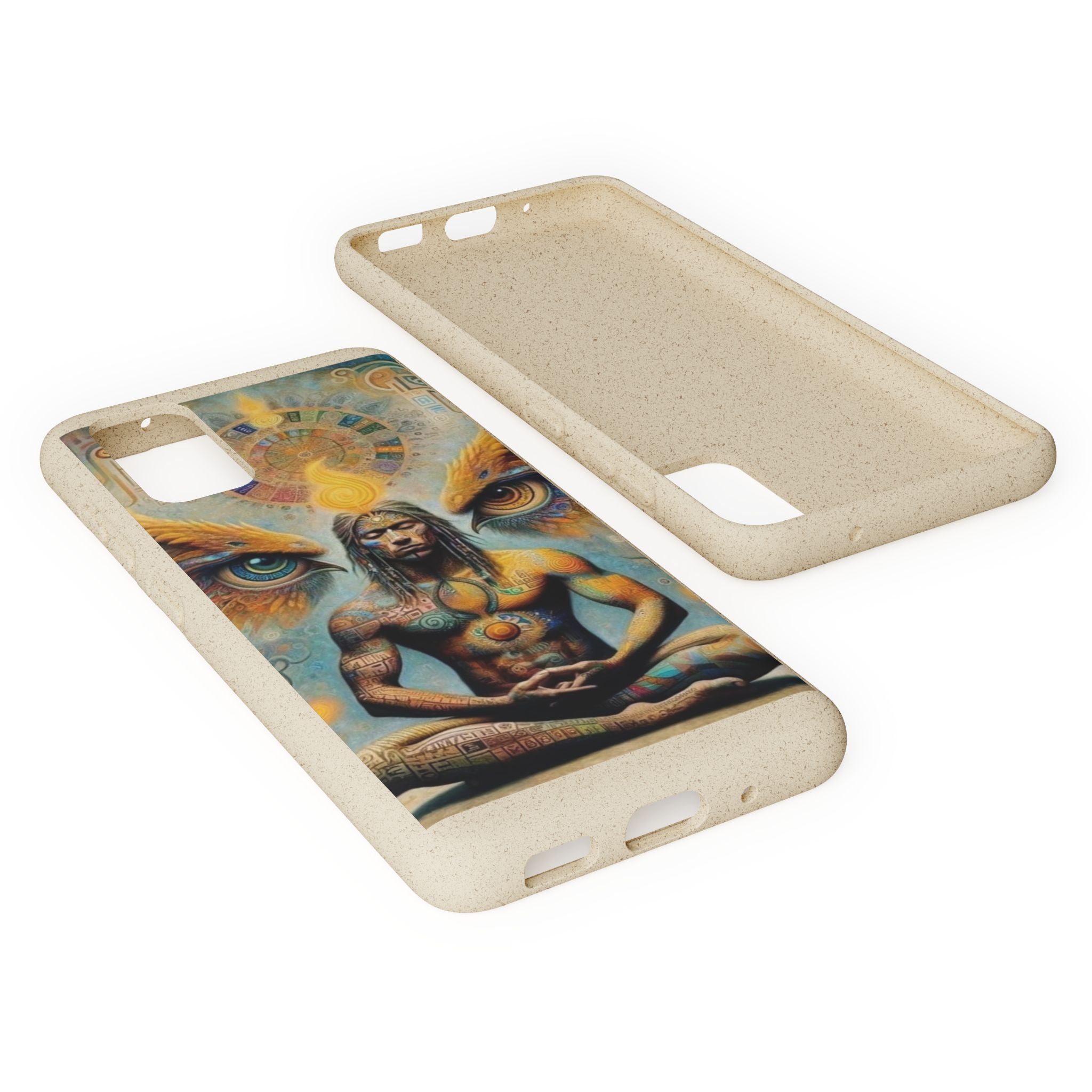 Eco-Friendly Biodegradable Phone Case with Spiritual Design