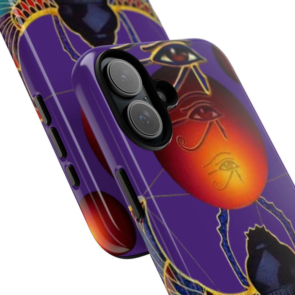 Colorful Phone Case with Egyptian-Inspired Design, Tough Cases for Gift, Phone Protection, Unique Accessories, Festival Style, Phone Cover