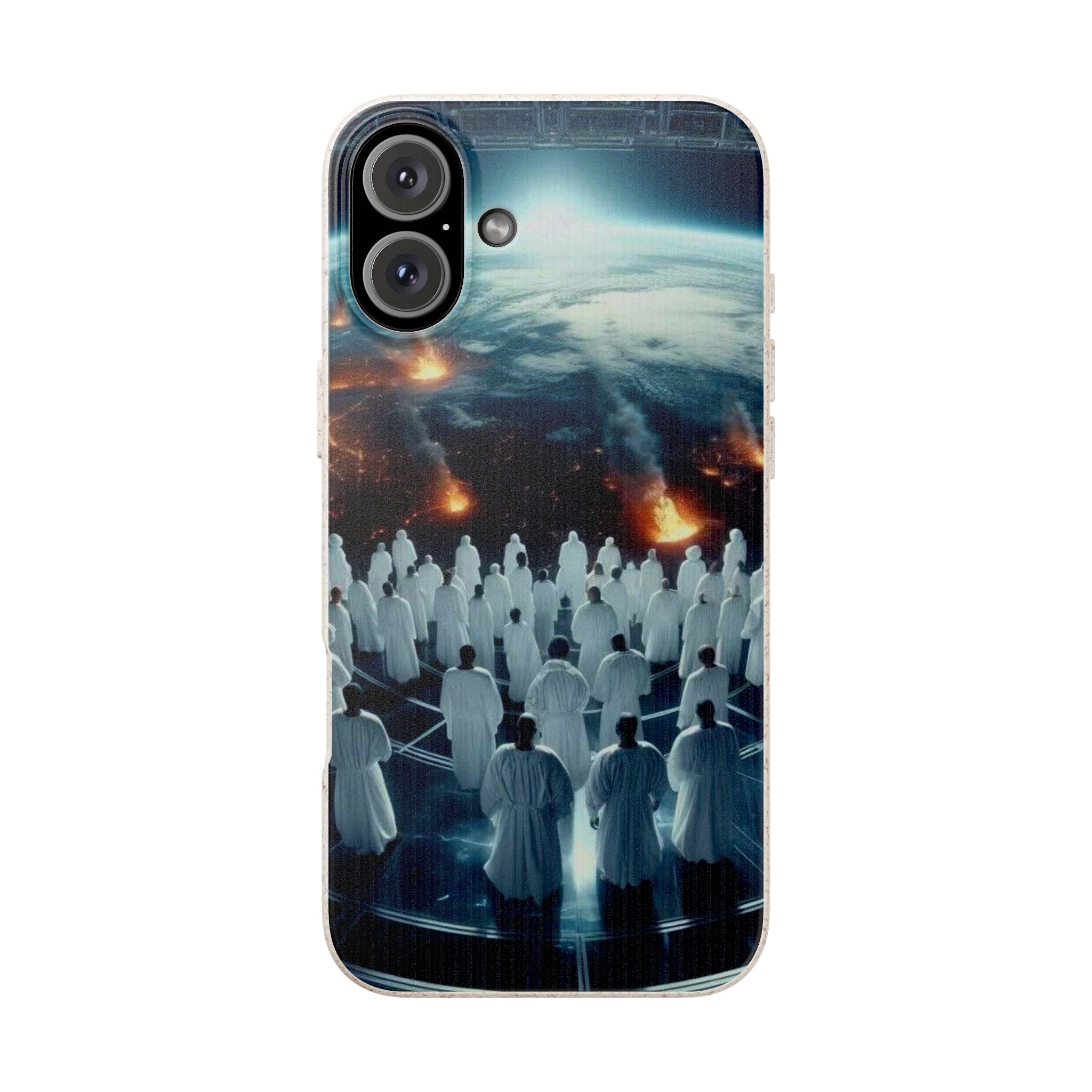 Galactic Gathering Biodegradable Phone Case - Eco-Friendly Cosmic Design