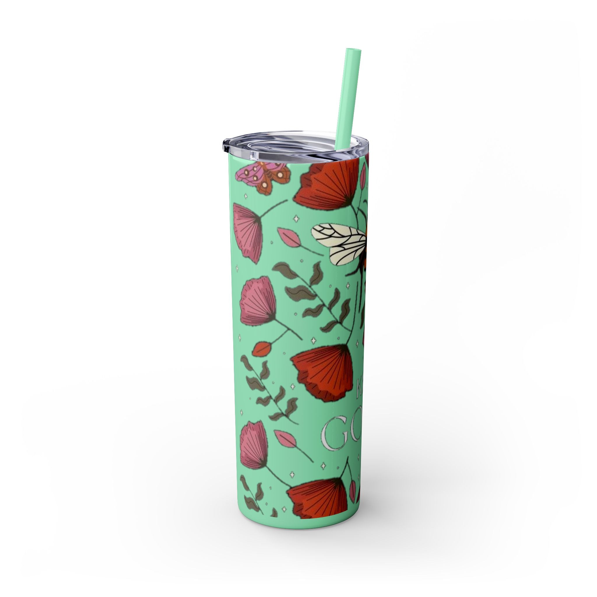 Skinny Tumbler with Straw, 20oz
