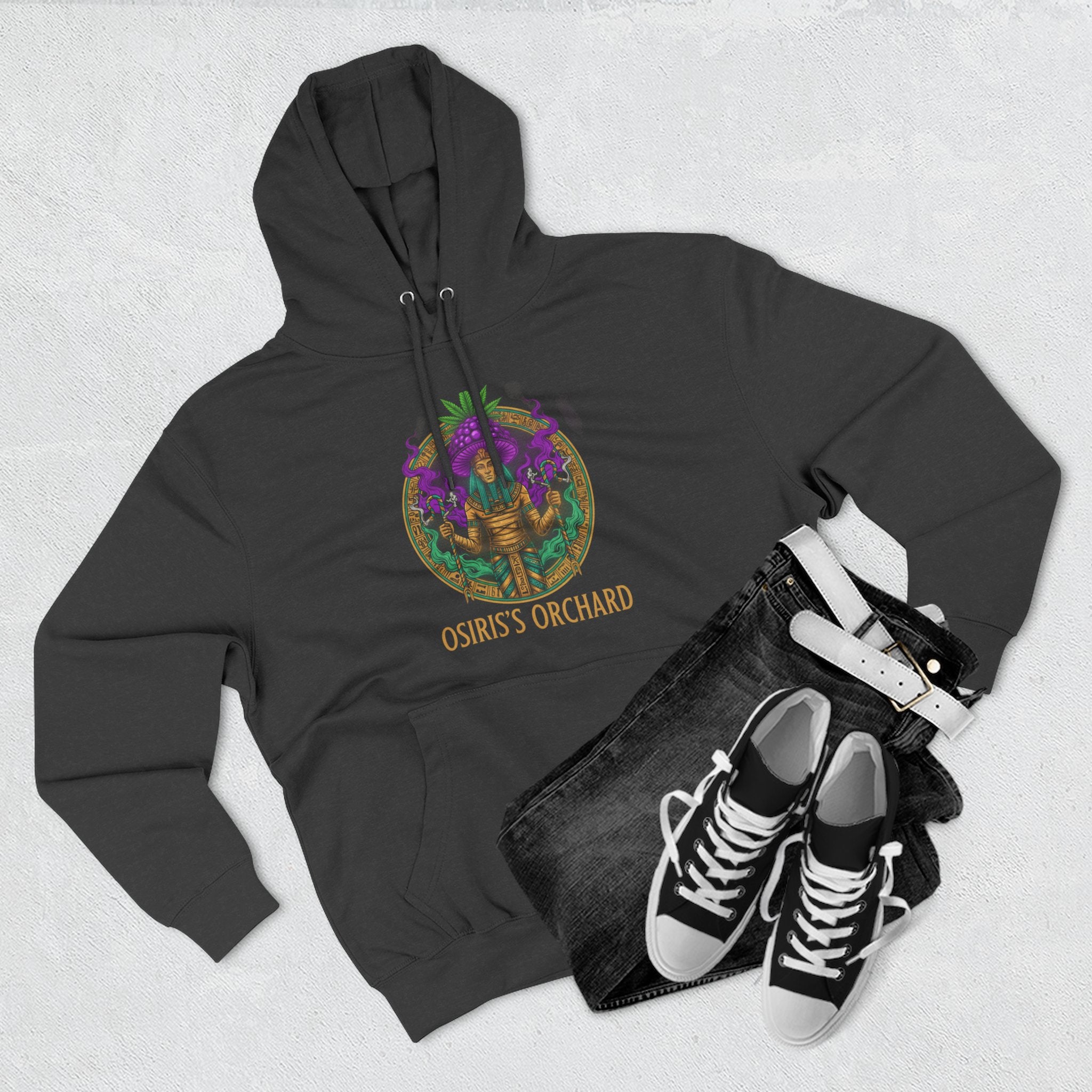 Osiris's Orchard Hoodie – Egyptian Mythology Graphic Pullover