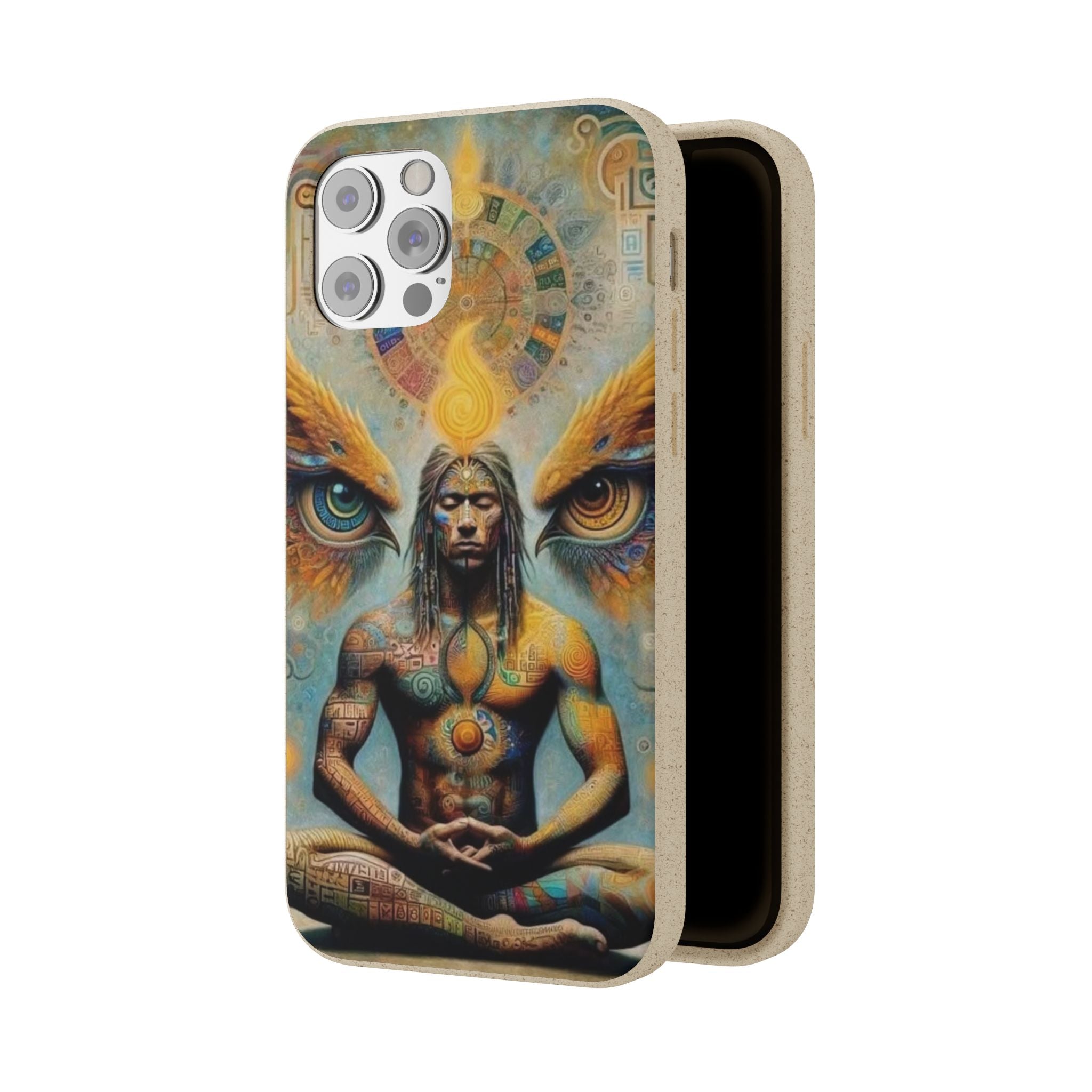 Eco-Friendly Biodegradable Phone Case with Spiritual Design