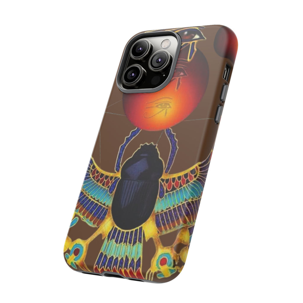 Egyptian Scarab Phone Case | Tough Cases for Unique Style, Protective Cases, Artistic Phone Covers, Gifts for Art Lovers