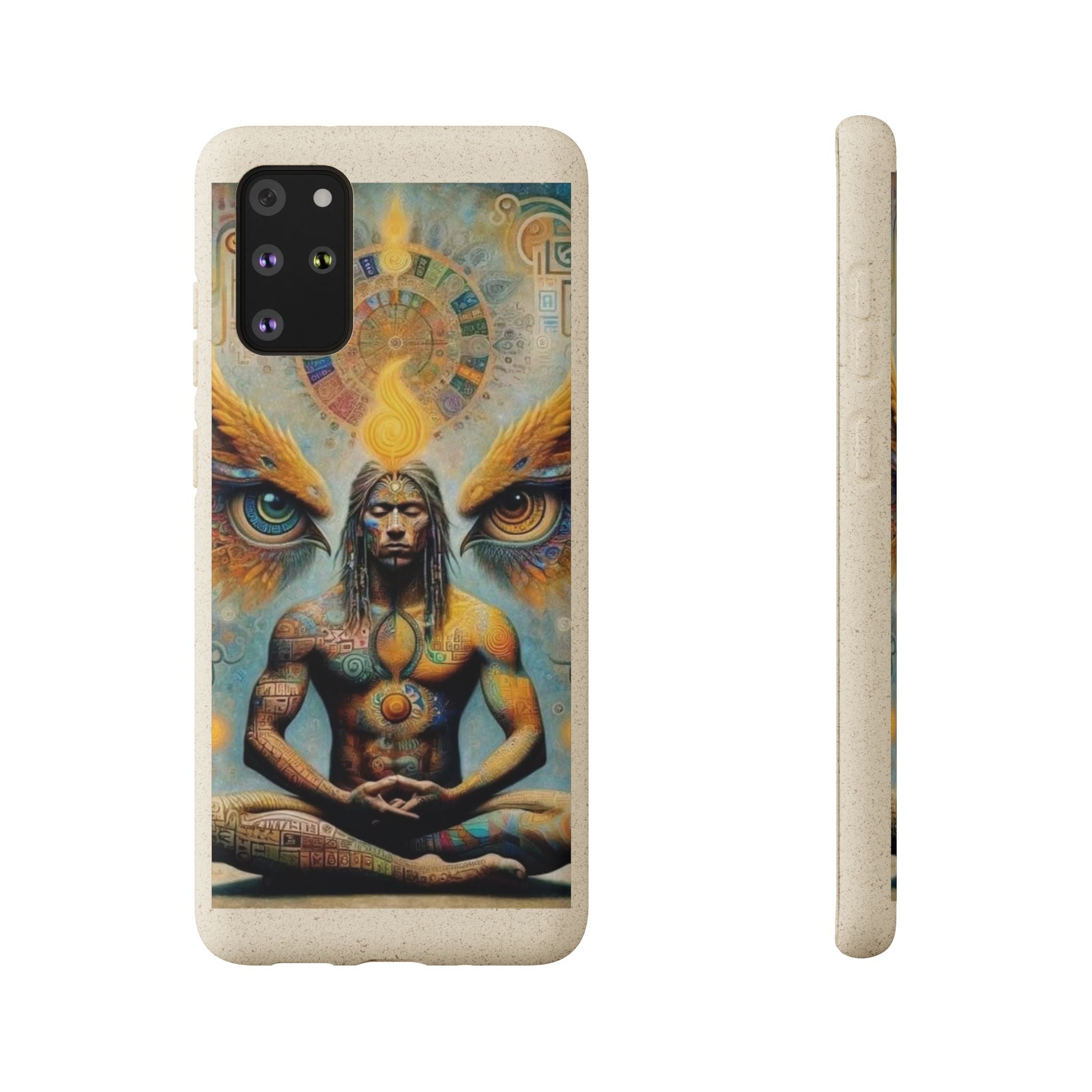 Eco-Friendly Biodegradable Phone Case with Spiritual Design