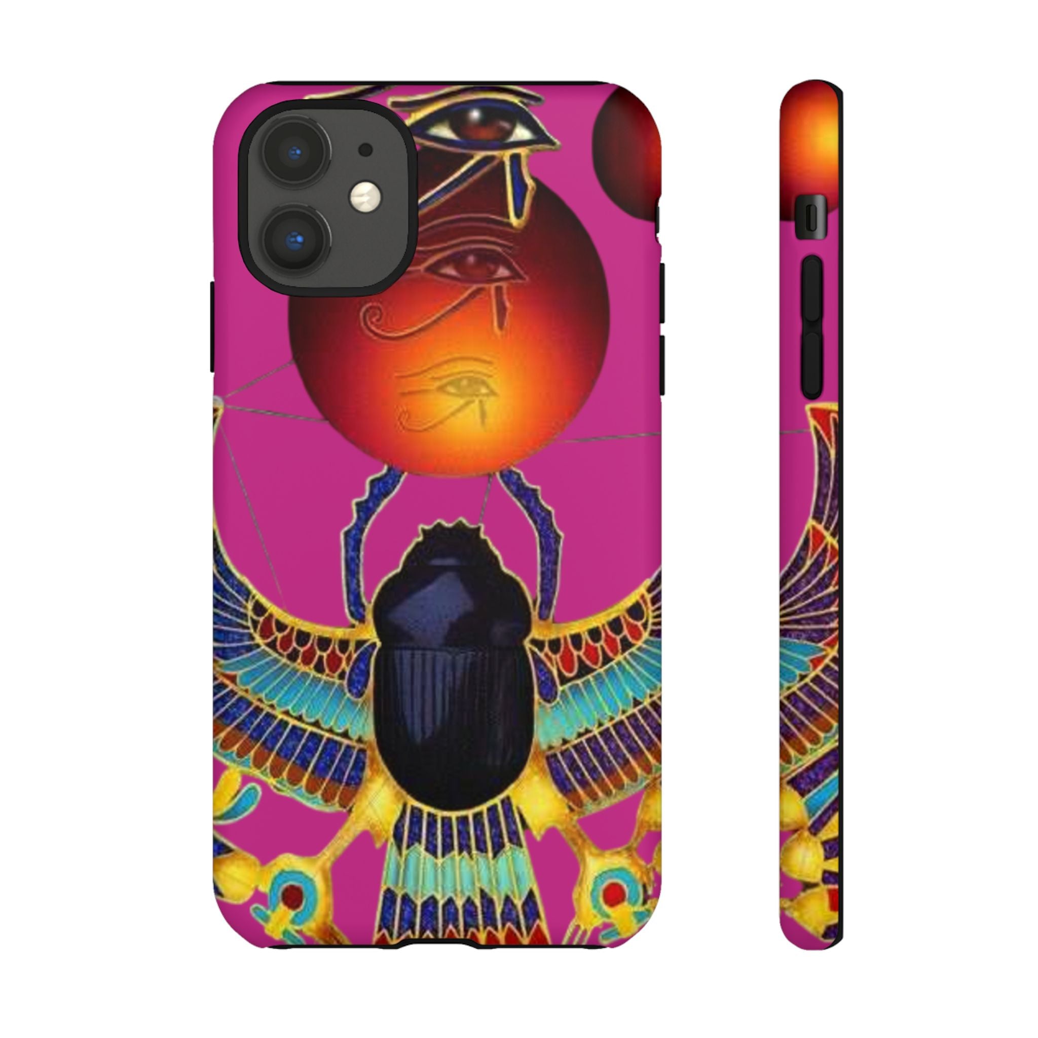 Vibrant Phone Case with Egyptian Inspired Design, Durable Phone Cover, Unique Gift for Her, Artful Accessory for Everyday Use