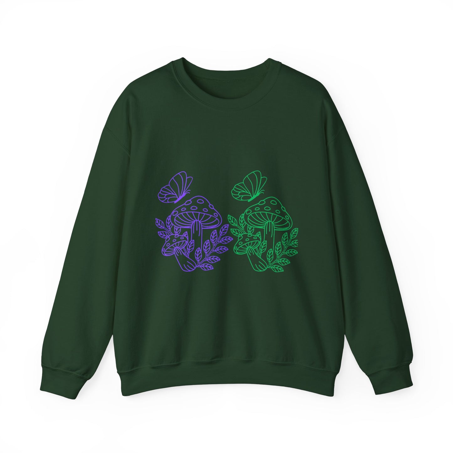 Whimsical Mushroom Crewneck Sweatshirt, Cozy Unisex Sweater, Nature-Inspired Apparel, Perfect for Gifts, Spring Style, Casual Comfort