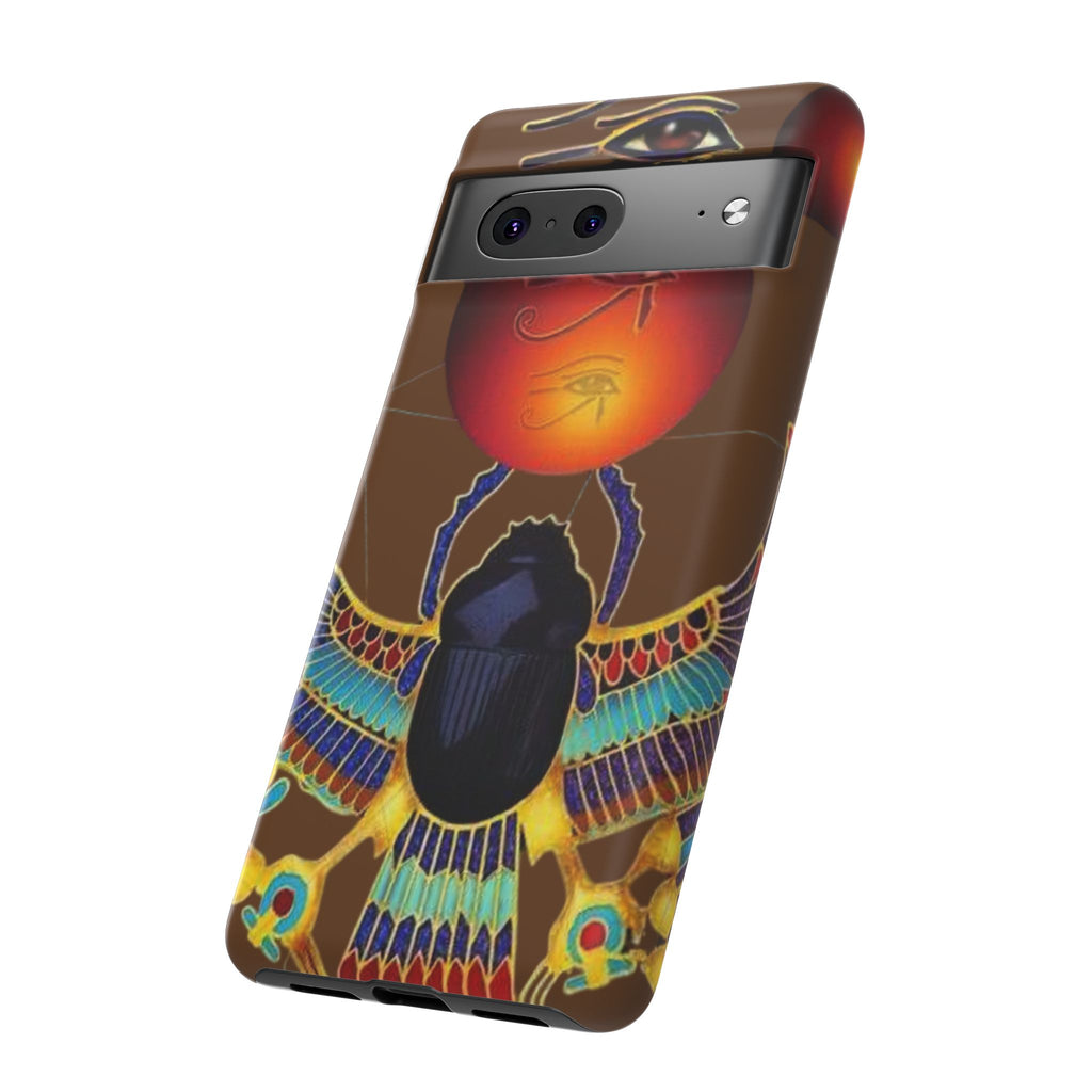 Egyptian Scarab Phone Case | Tough Cases for Unique Style, Protective Cases, Artistic Phone Covers, Gifts for Art Lovers