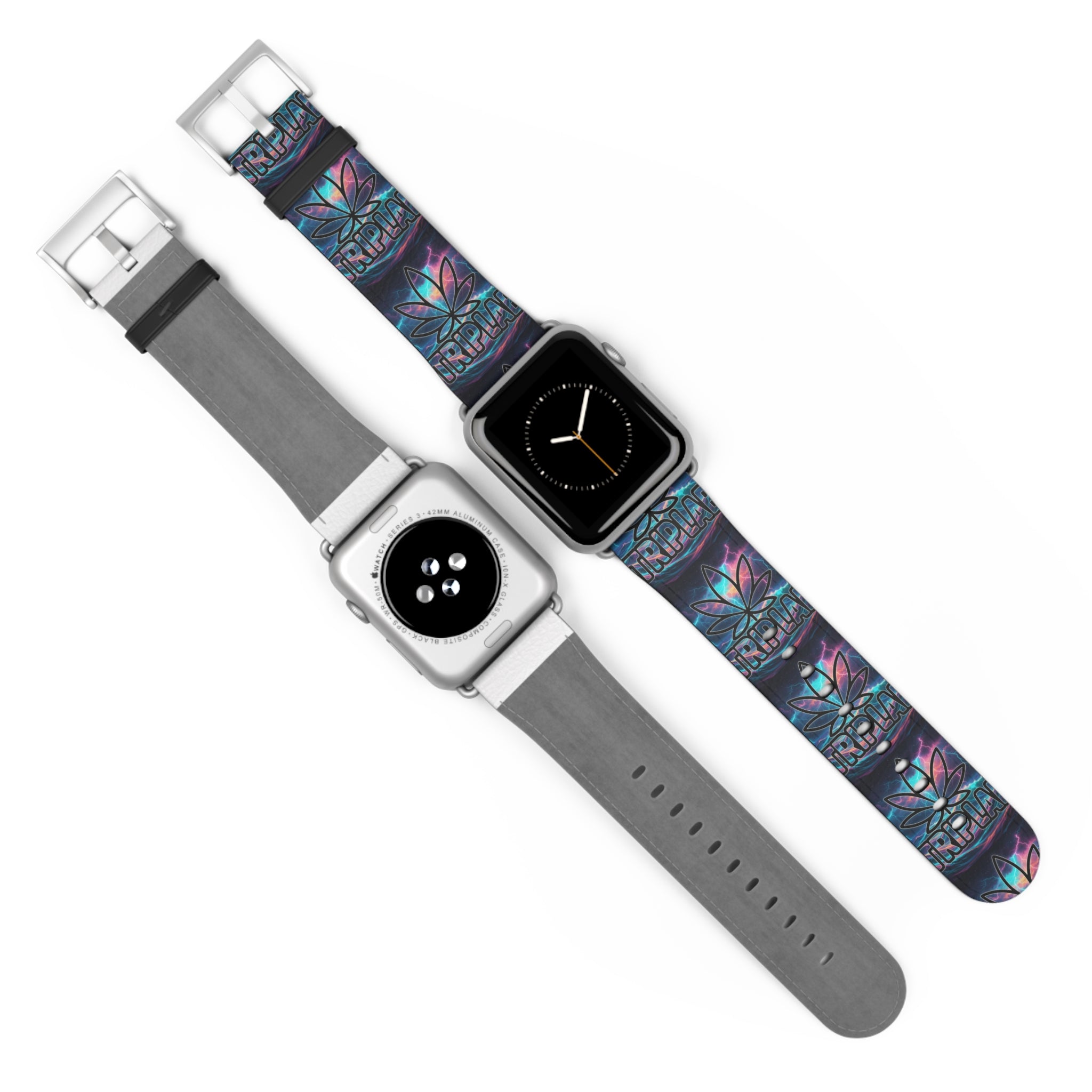 Galaxy Lotus Watch Band — Colorful Floral Pattern Apple Watch Strap