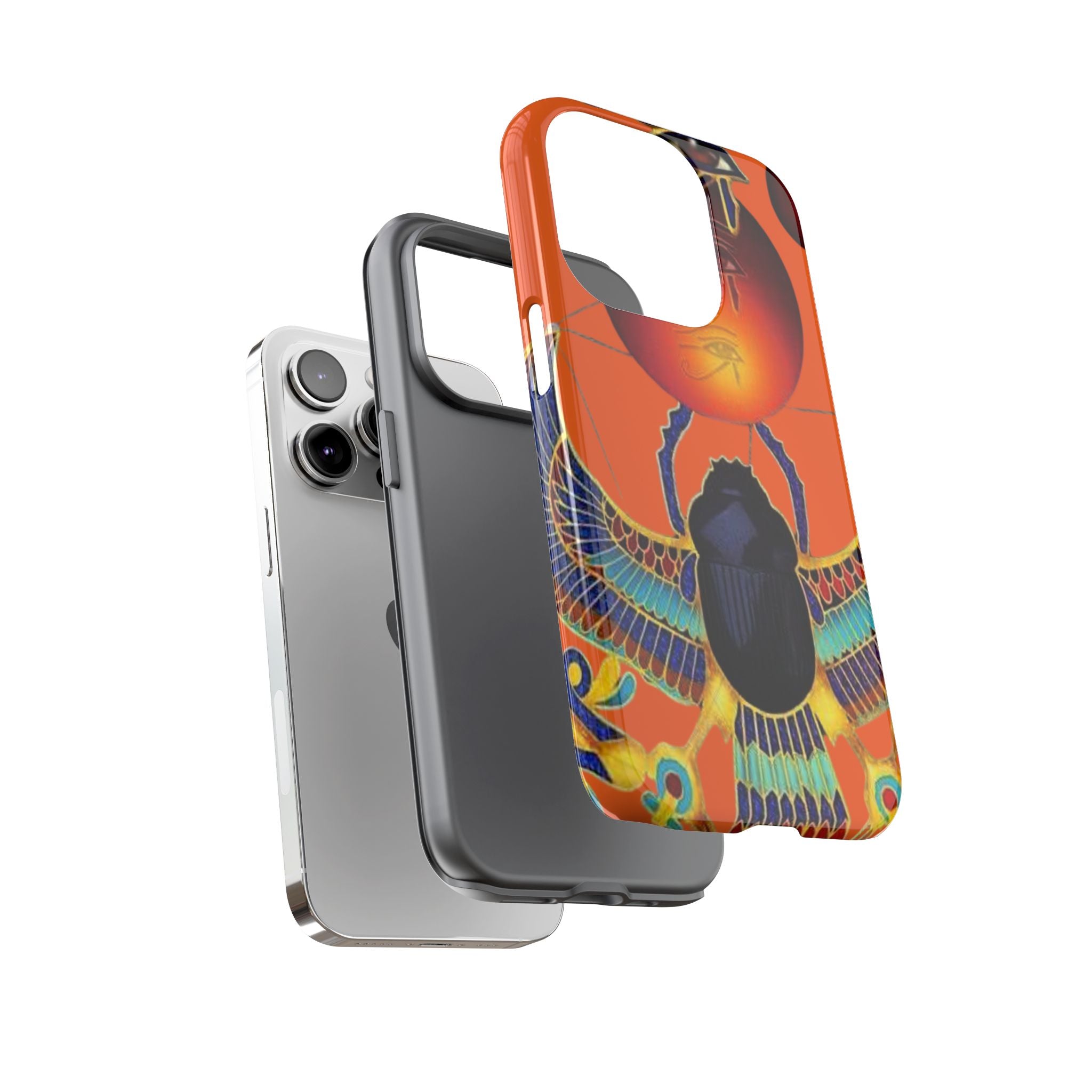 Egyptian-Inspired Phone Case, Tough Phone Cover, Unique Protective Case, Gift for Her, Vibrant Egyptian Art