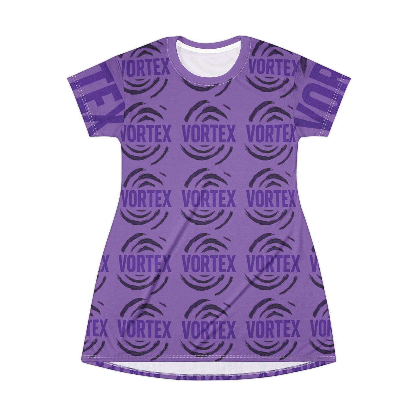 Vortex Pattern T-Shirt Dress, Casual Summer Dress, Trendy Graphic Dress, Gift for Her, Toddler & Youth Sizes Available
