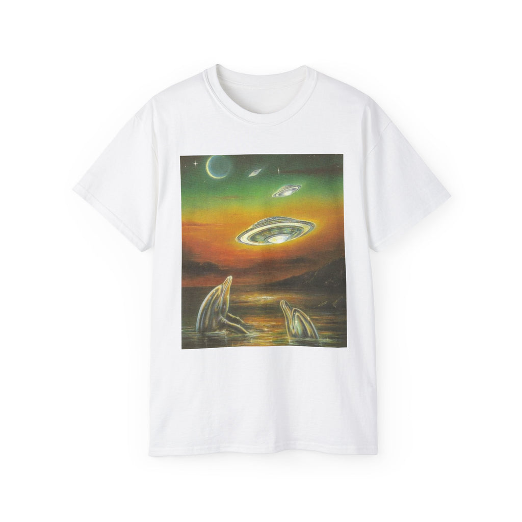 T-Shirt Dolphins UFOs Unisex Tee