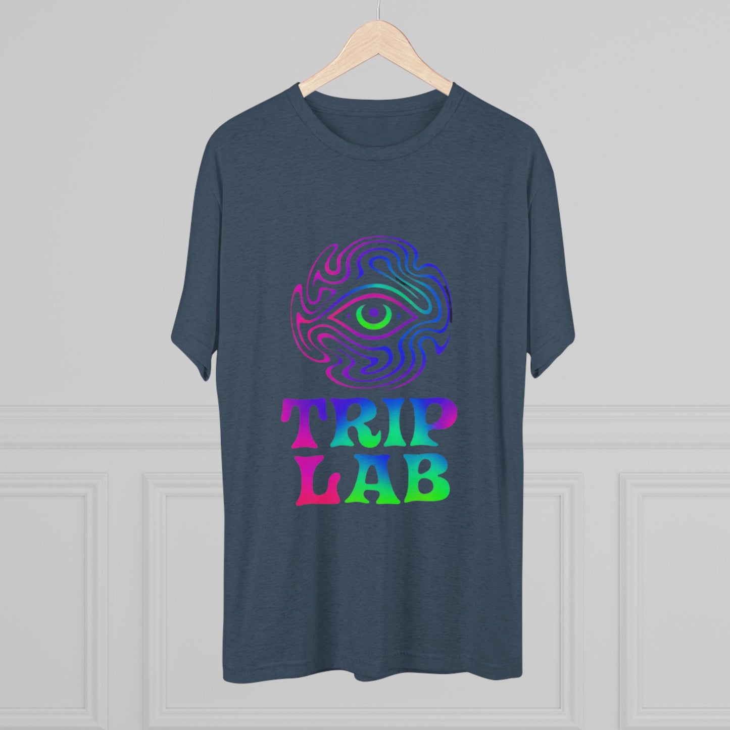 Colorful Psychedelic Tee - Trip Lab Unisex Crew Shirt, Festival Wear, Gift for Him or Her, Summer Wardrobe, Boho Style T-Shirt