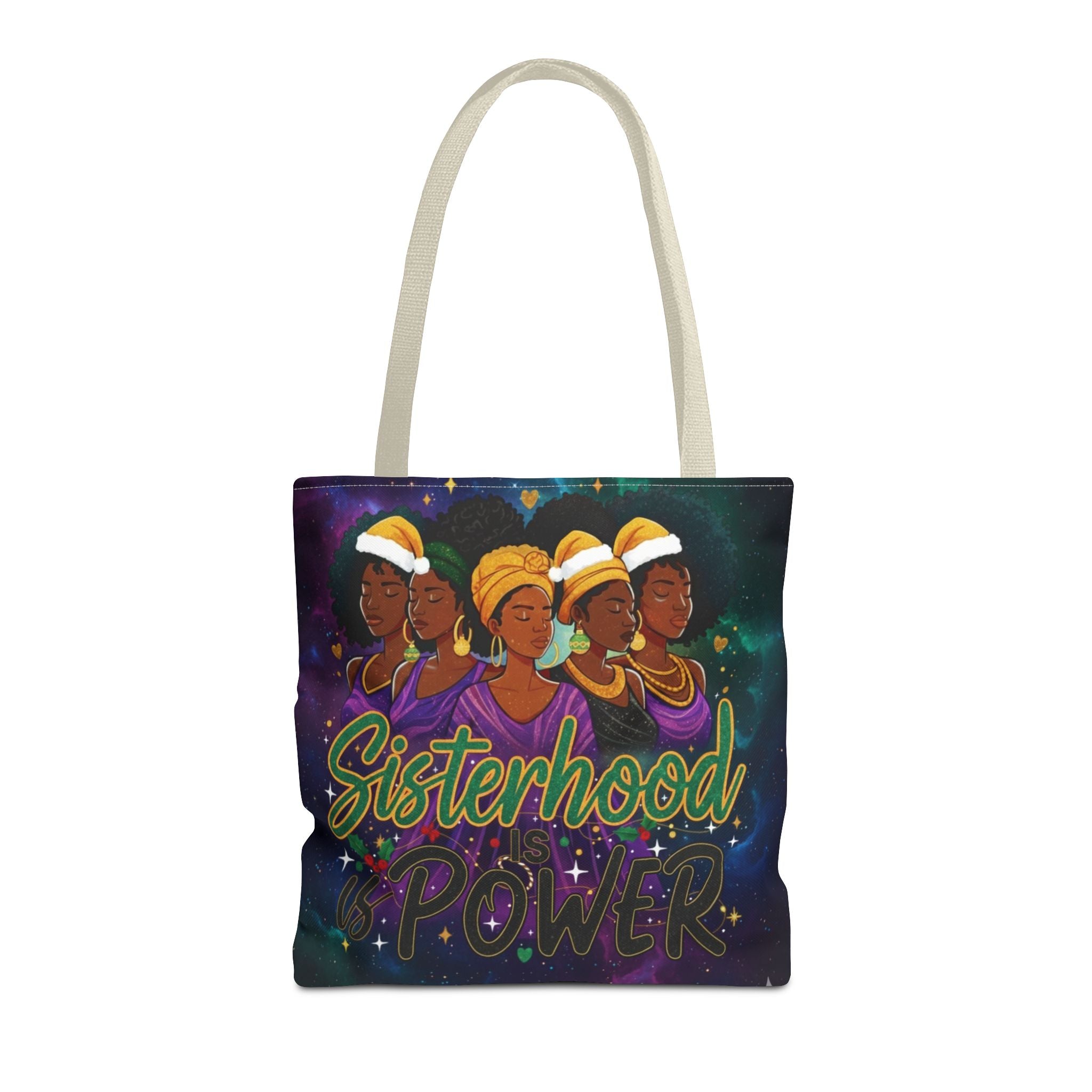 Sisterhood Power Tote Bag – Afrocentric Women Unity Canvas Tote