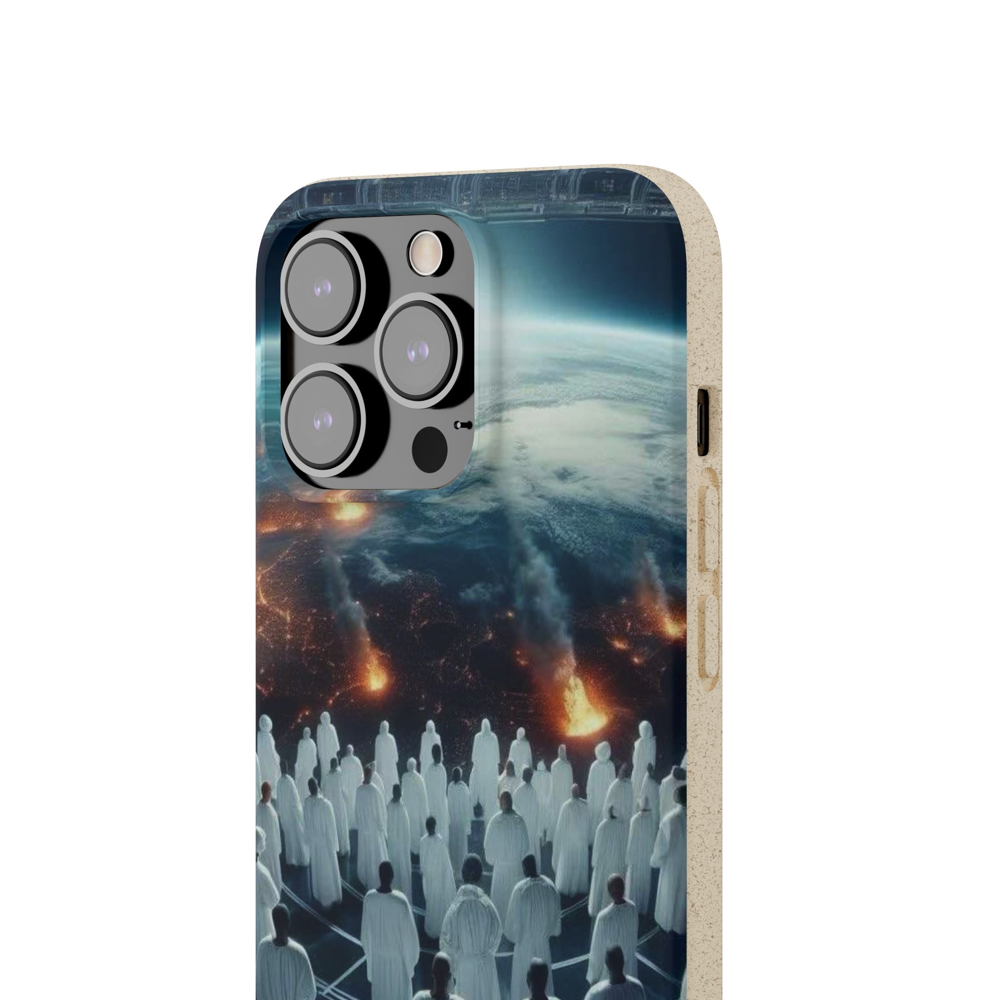 Galactic Gathering Biodegradable Phone Case - Eco-Friendly Cosmic Design