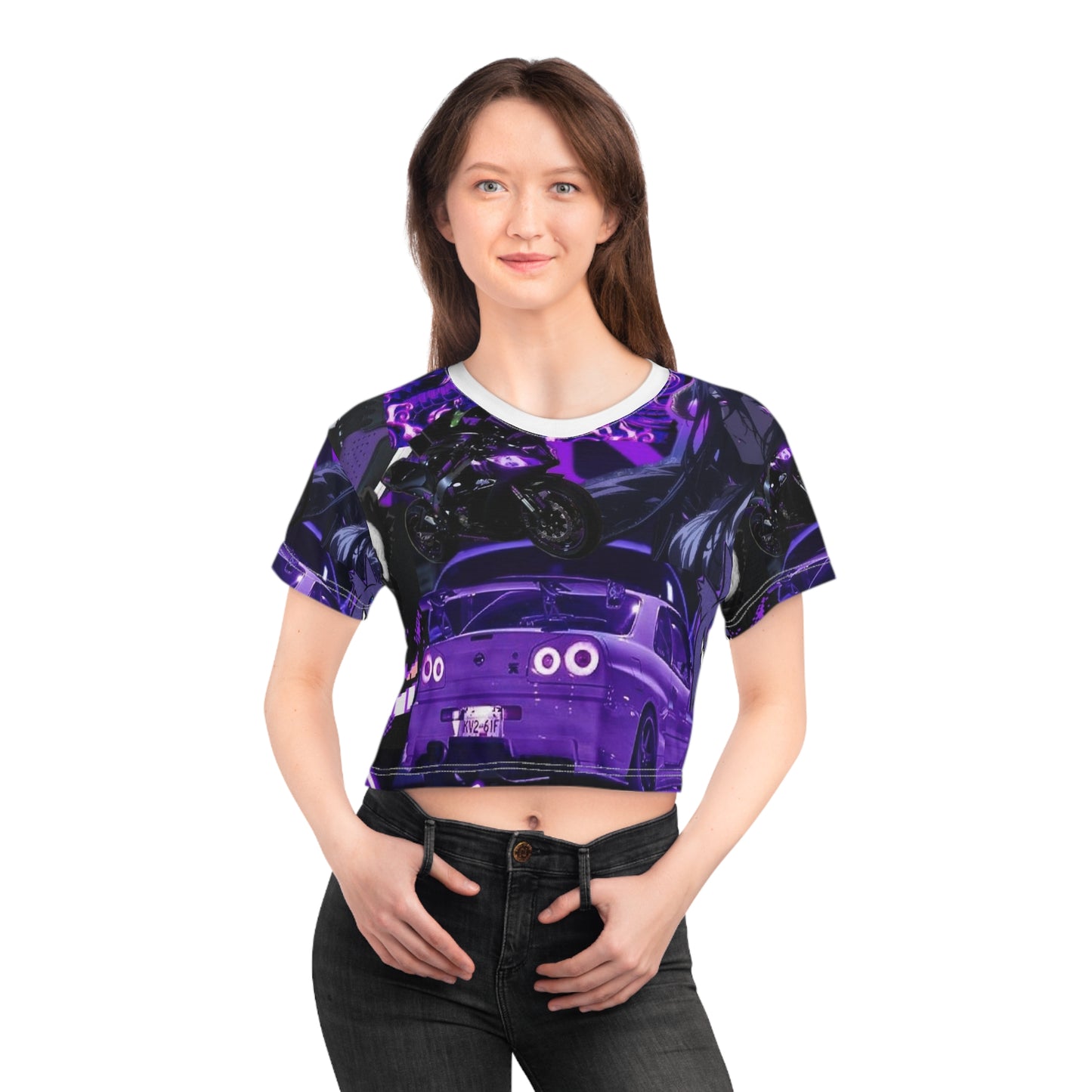 Vibrant Anime Crop Tee for Trendsetters, Perfect for Casual Days, Gifts, Festivals, Streetwear, Summer Style