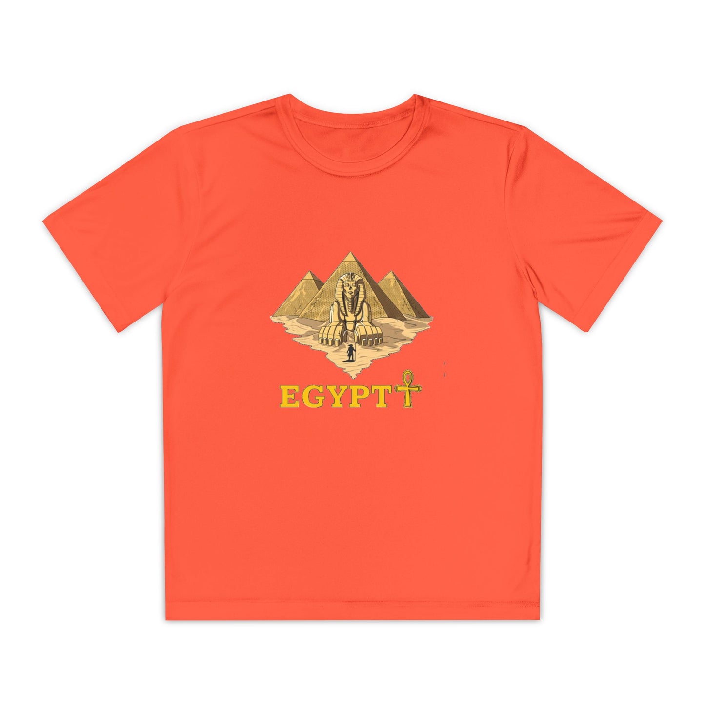 Egyptian Pyramid Youth Tee, Cool Shirt for Kids, Vintage Style Cotton Top, Gift for Birthdays, Travel Enthusiasts, Summer Wear