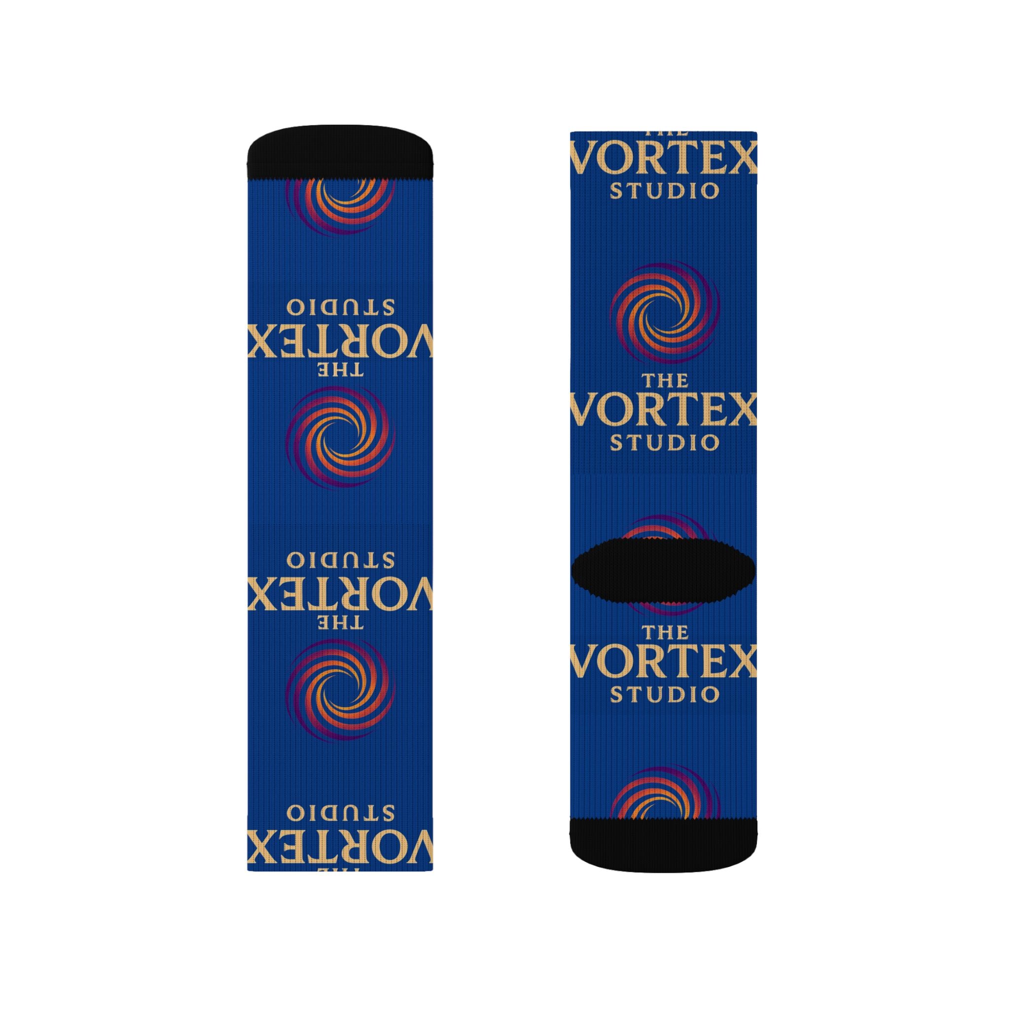 Logo Sublimation Socks — The Vortex Studio Branded Crew Socks