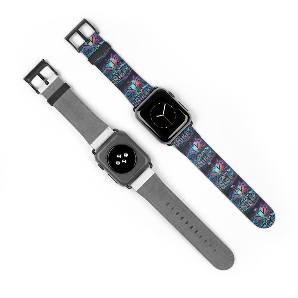 Galaxy Lotus Watch Band — Colorful Floral Pattern Apple Watch Strap