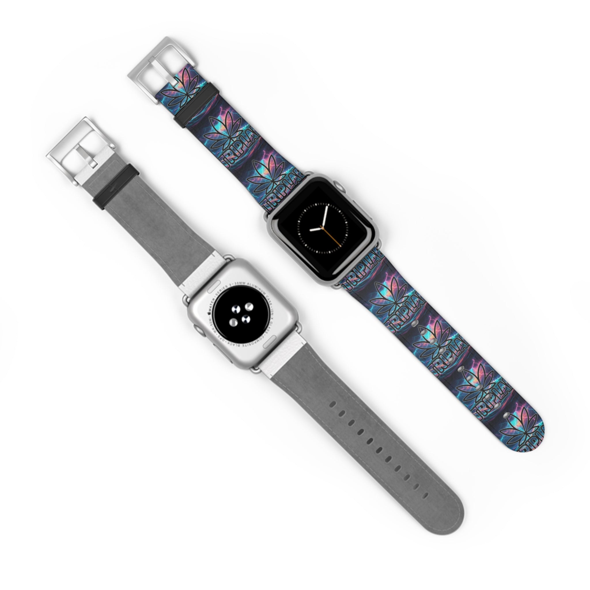 Galaxy Lotus Watch Band — Colorful Floral Pattern Apple Watch Strap