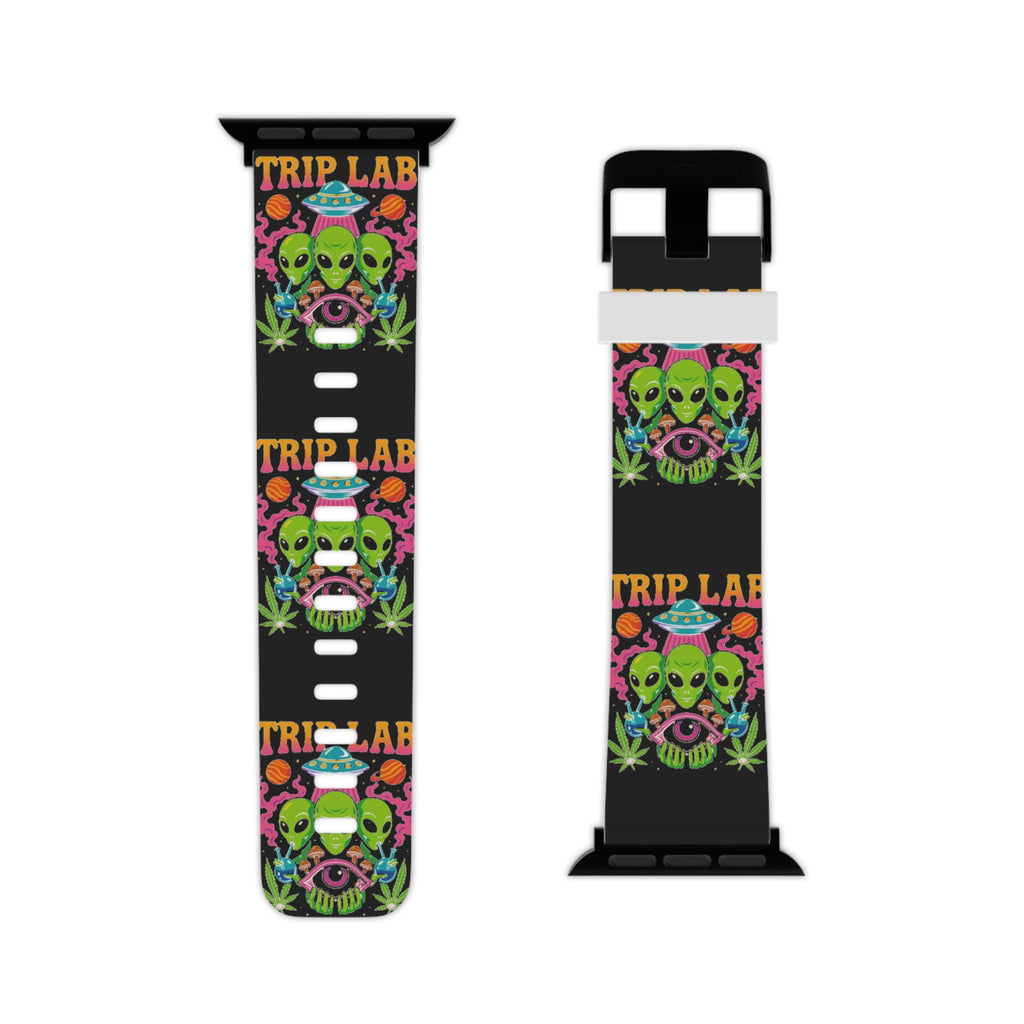 Vibrant Apple Watch Band - Festival Vibes, Trip Lab Design, Colorful Accessories for Music Lovers, Unique Gift Idea, Boho Style